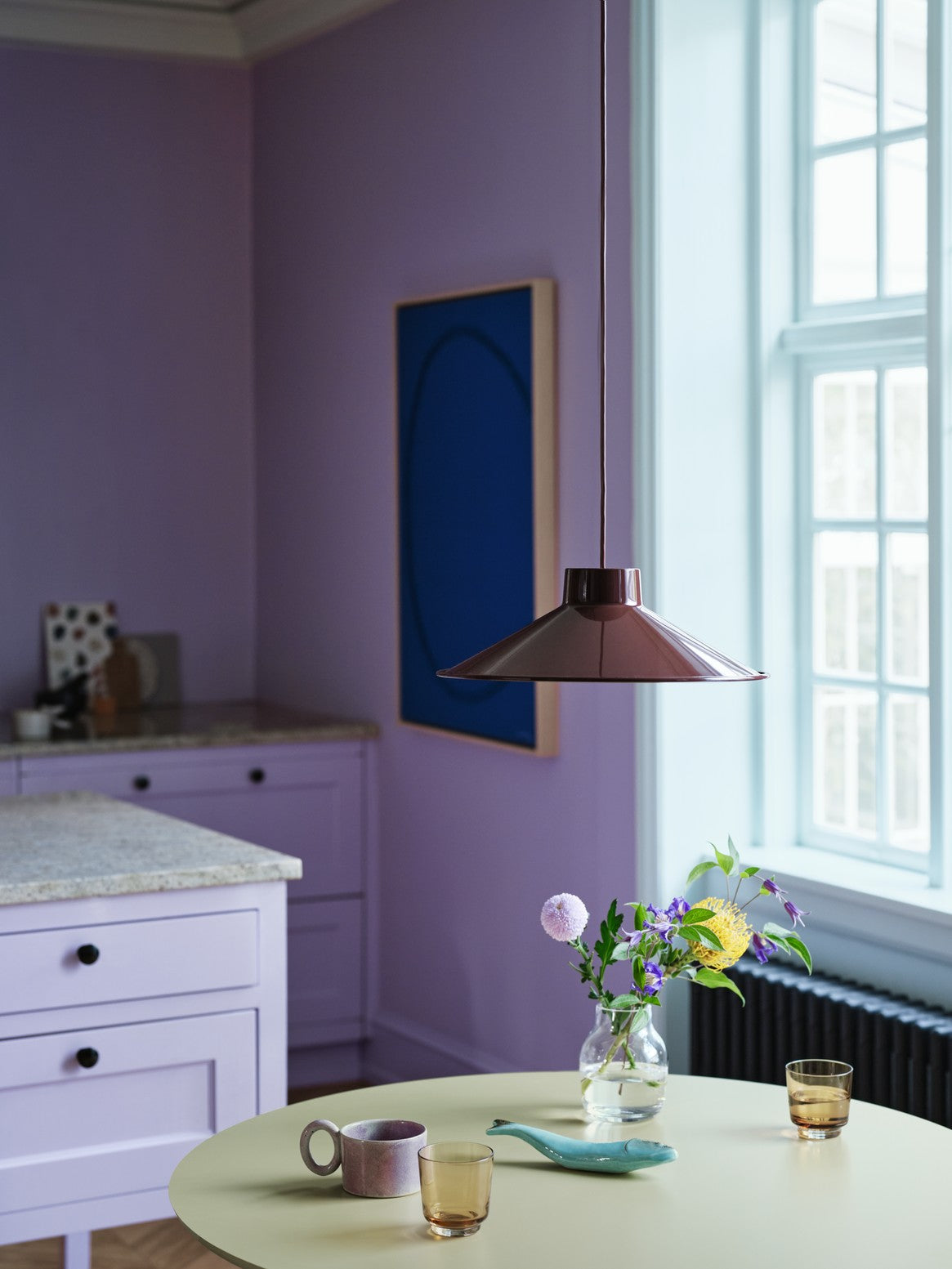 Lampa wisząca TOP bordowy