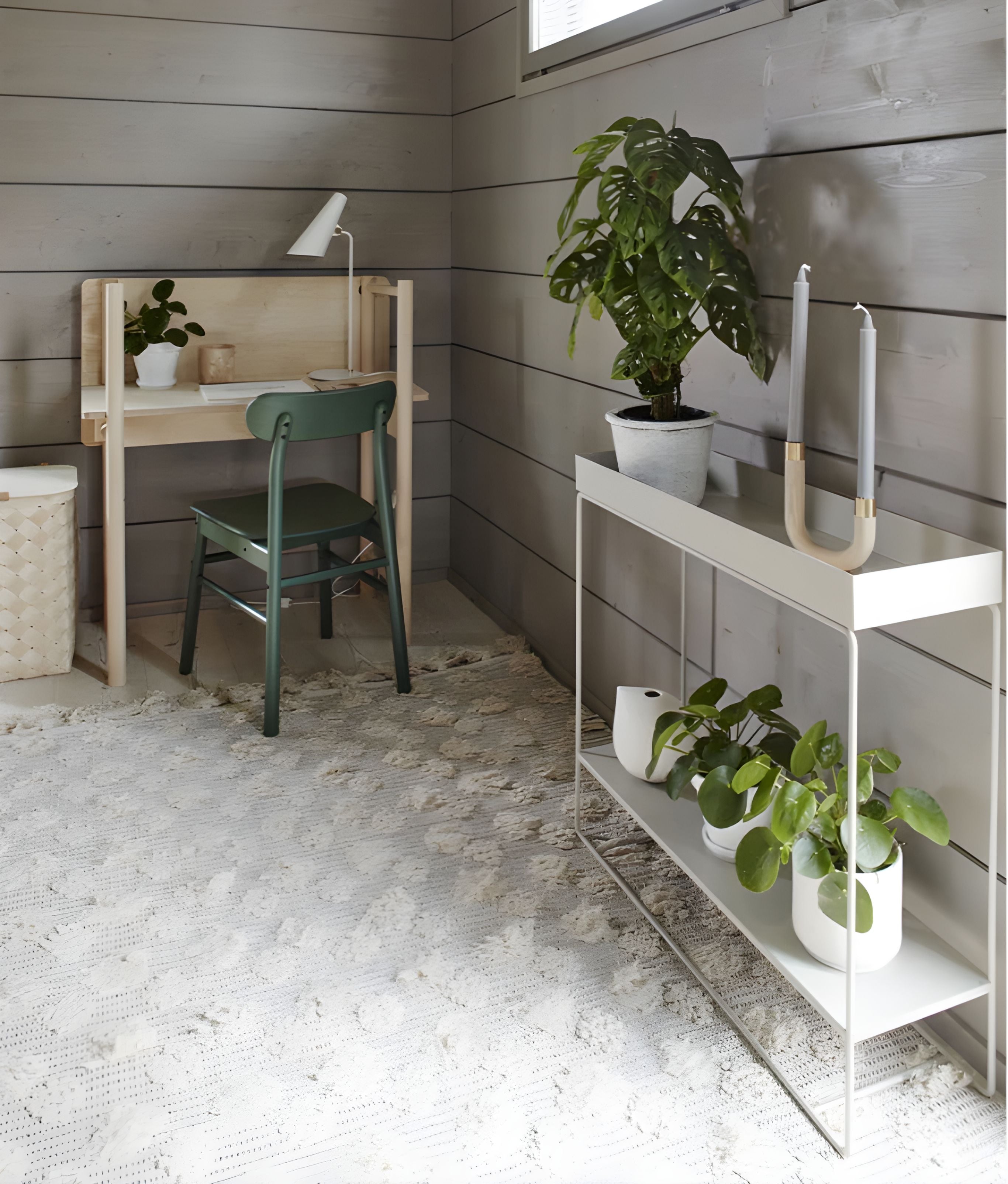 PLANT BOX TWO-TIER Konsole hellgrau