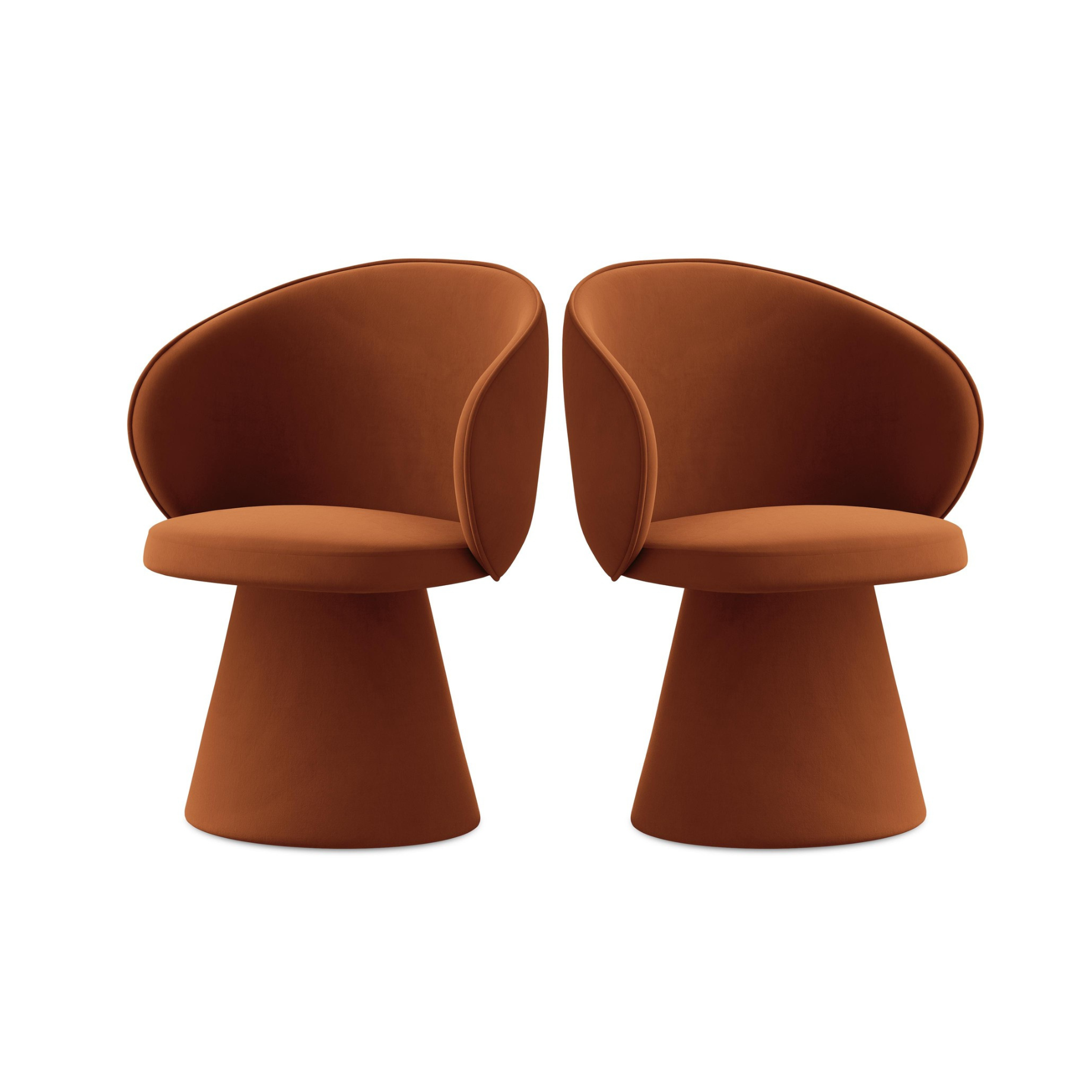 Velvet Chair UALA Terracotta