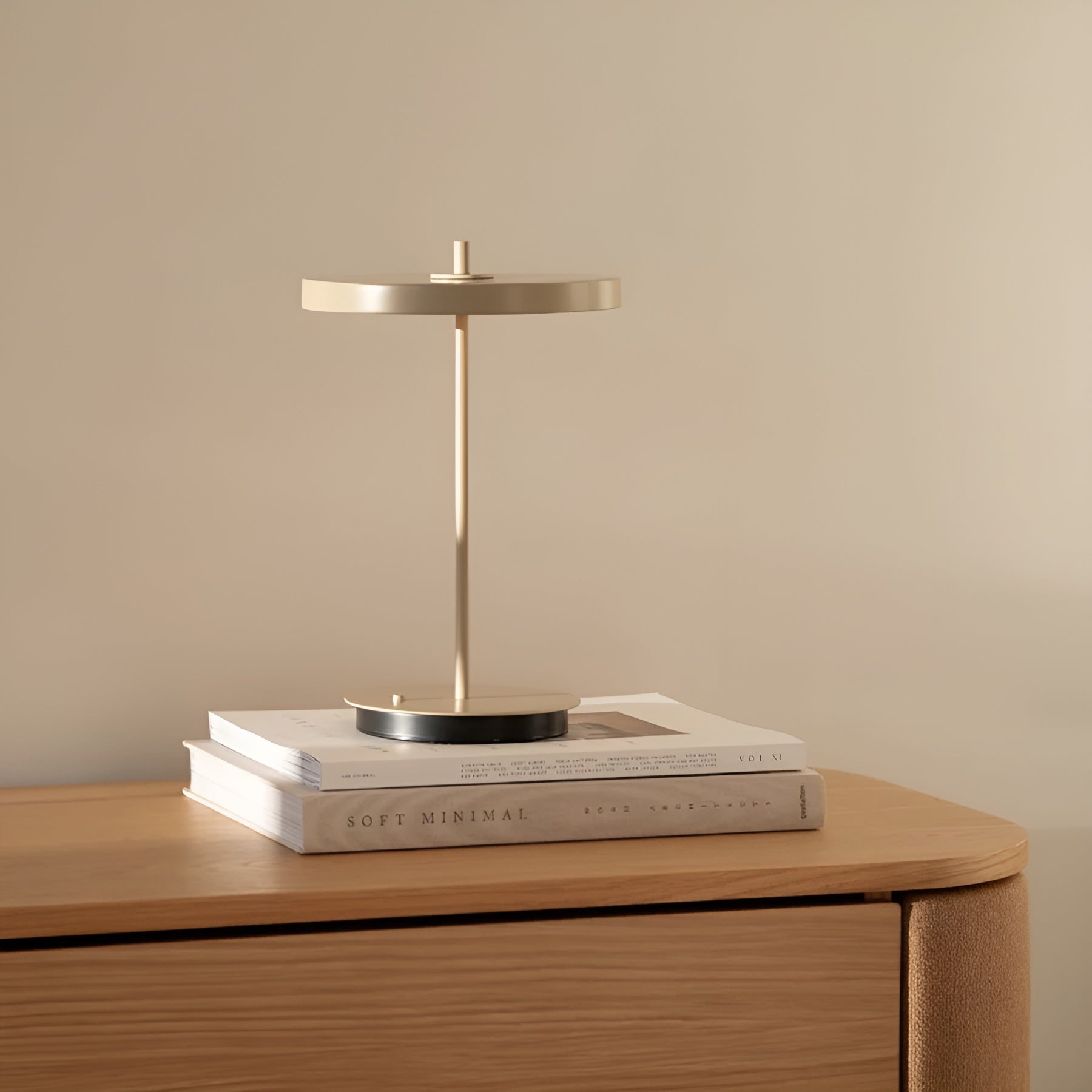 Portable lamp ASTERIA MOVE MONOCHROME beige