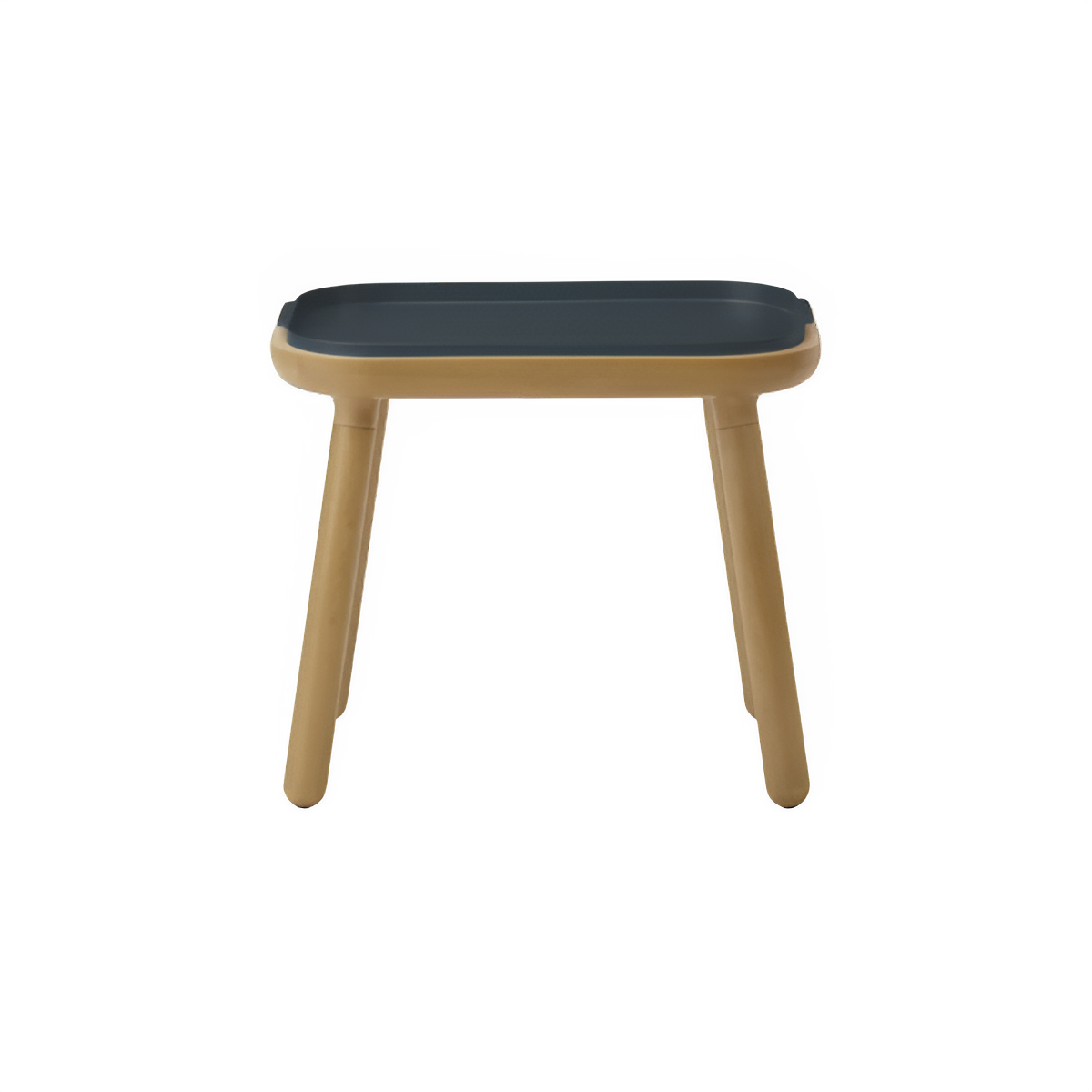 Antracytfarbener PAFF-Tisch mit Eichenbasis