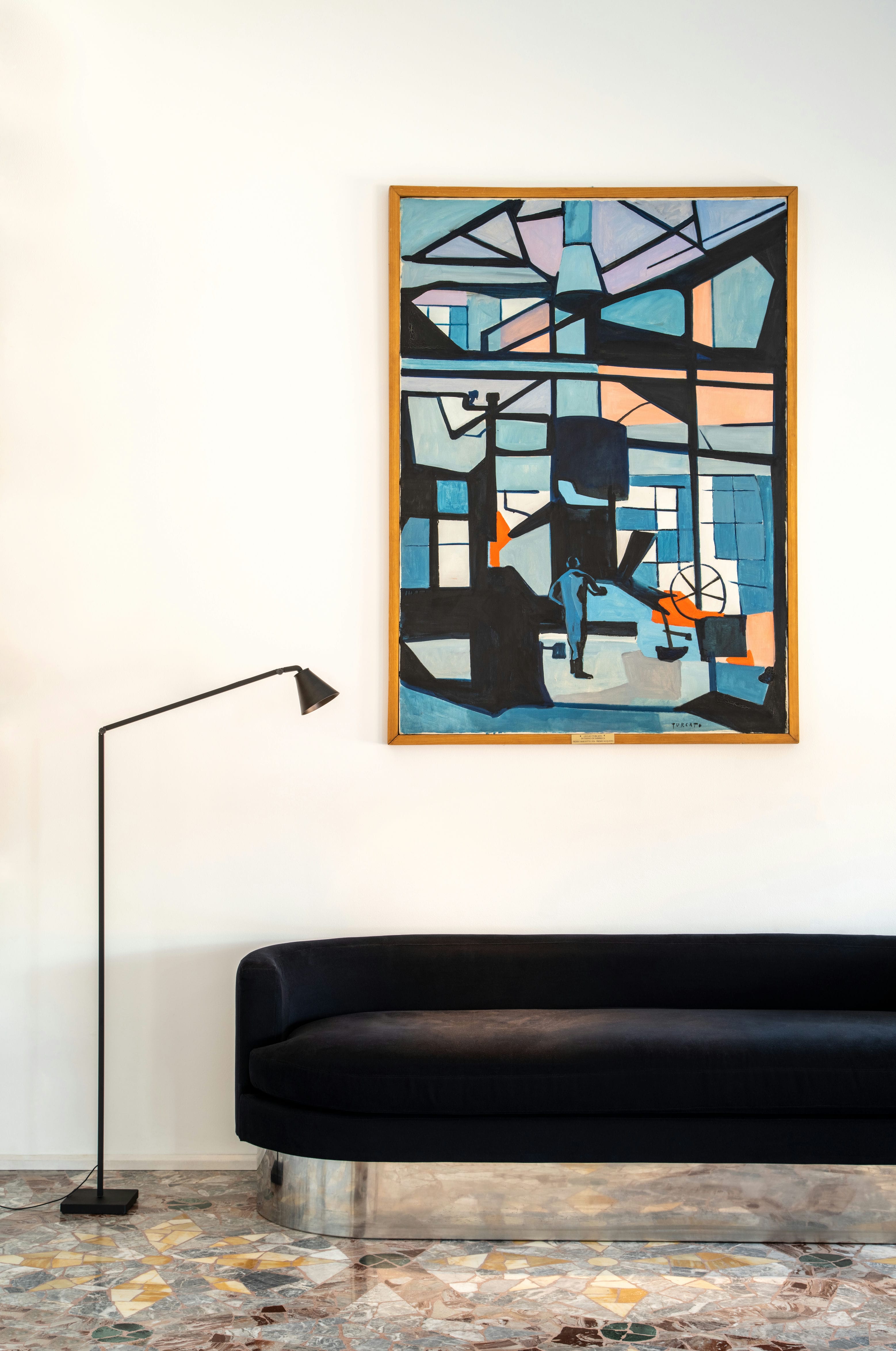 Floor lamp for reading UNTITLED CORE black