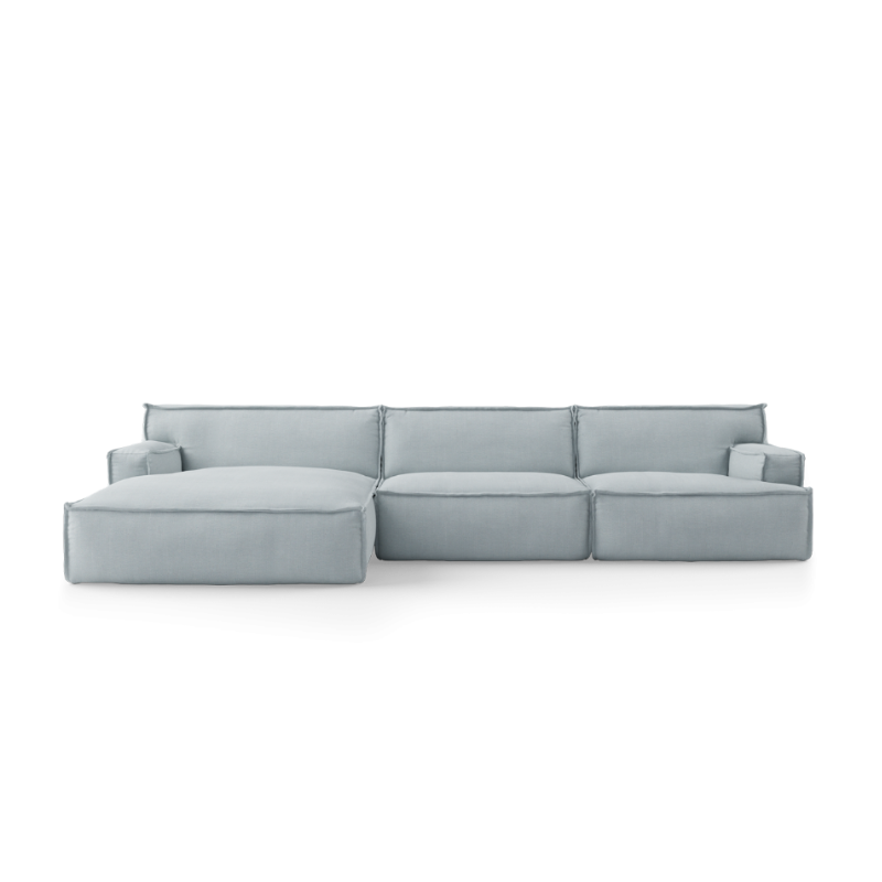 Modularer 4-Sitzer Links-Nischen-Sofa DRIFTER gepolstert