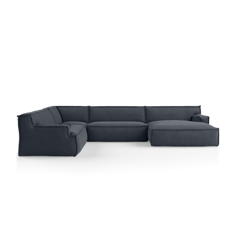 Right-facing U-shaped modular sofa DRIFTER upholstered