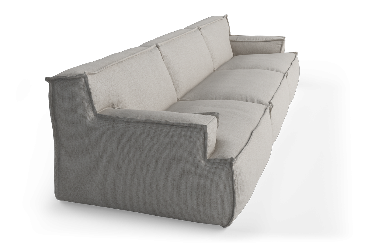 Modulares 4-Sitzer Sofa DRIFTER gepolstert