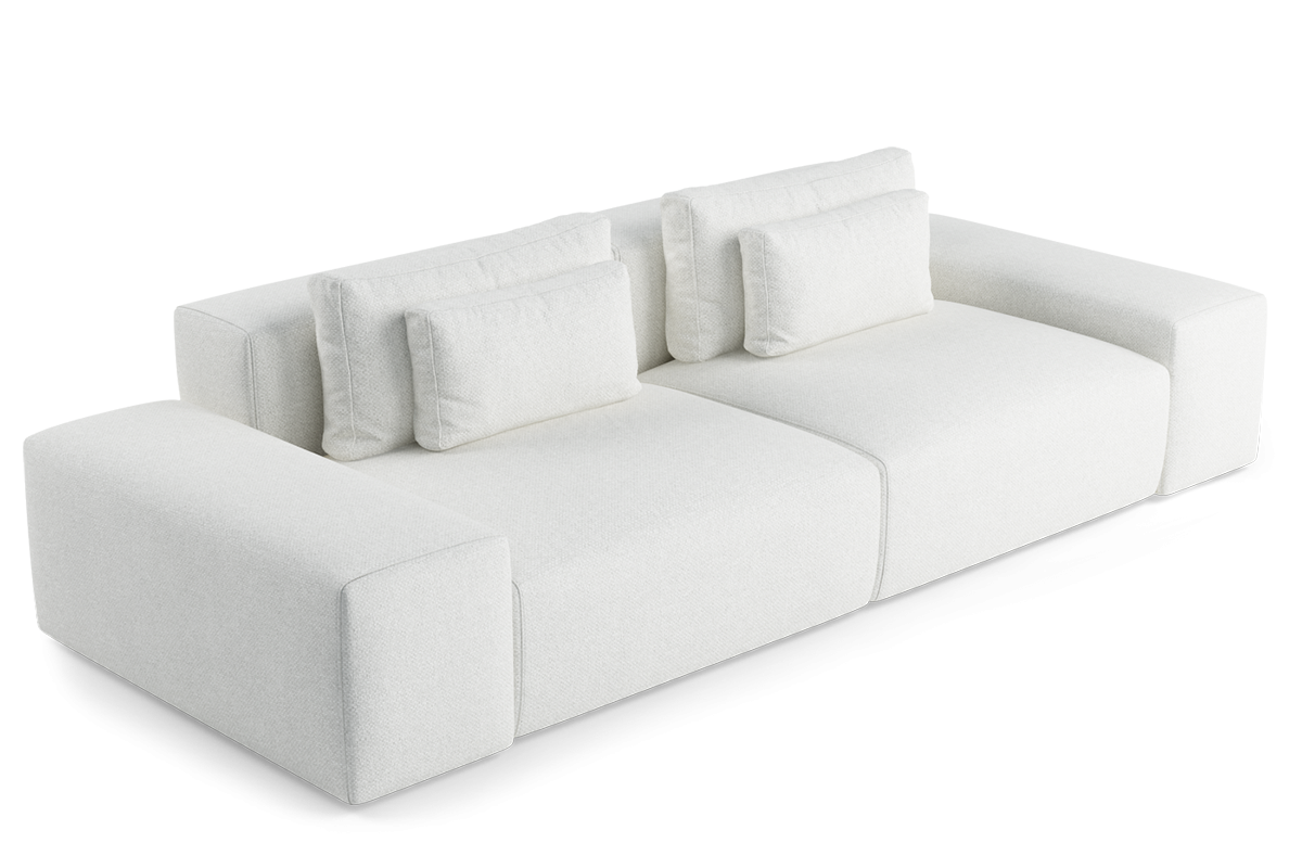 3-Seater Modular Sofa FLAVIO Upholstered