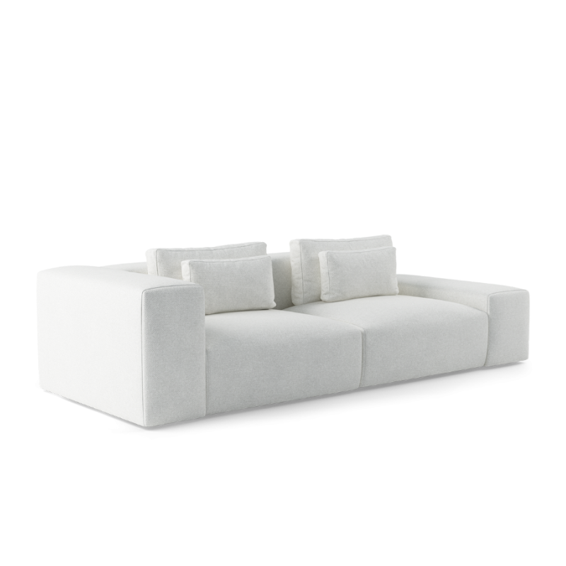 Modulares 4-Sitzer Sofa links FLAVIO gepolstert
