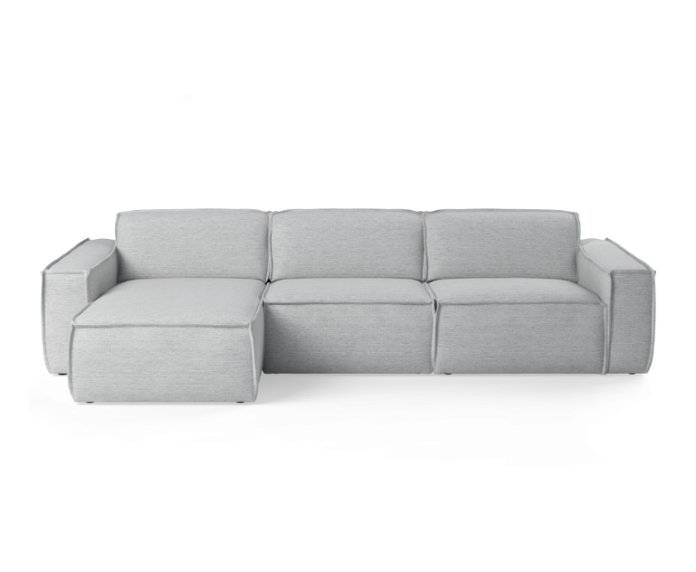 LUMO Upholstered Left-Hand Modular Sofa for 4 People