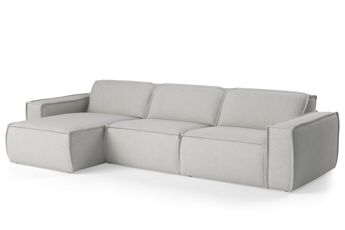 LUMO Upholstered Left-Hand Modular Sofa for 4 People