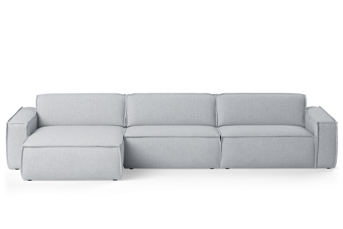 Modularer 5-Sitzer-Ecksofa LUMO, linksseitig, gepolstert