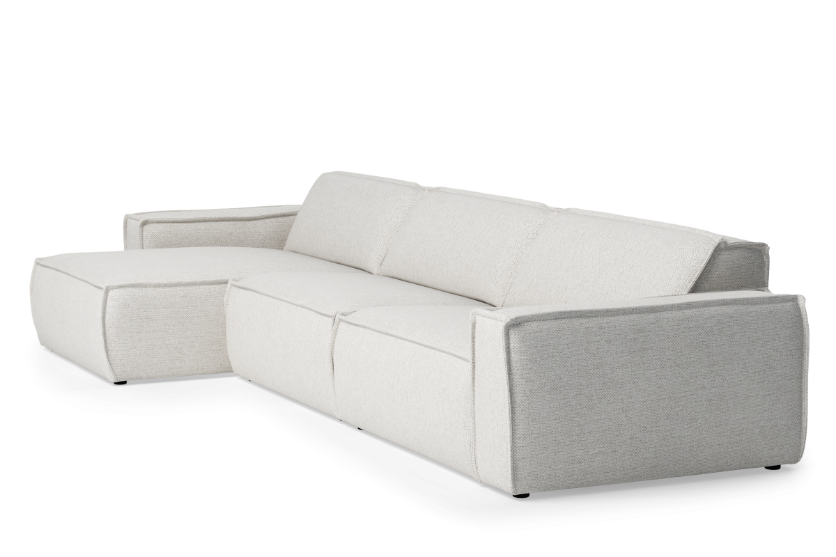 Modularer 5-Sitzer-Ecksofa LUMO, linksseitig, gepolstert