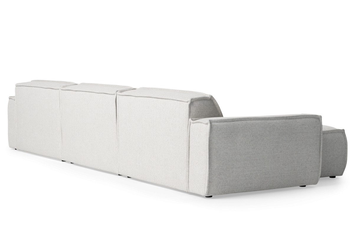 Modularer 5-Sitzer-Ecksofa LUMO, linksseitig, gepolstert