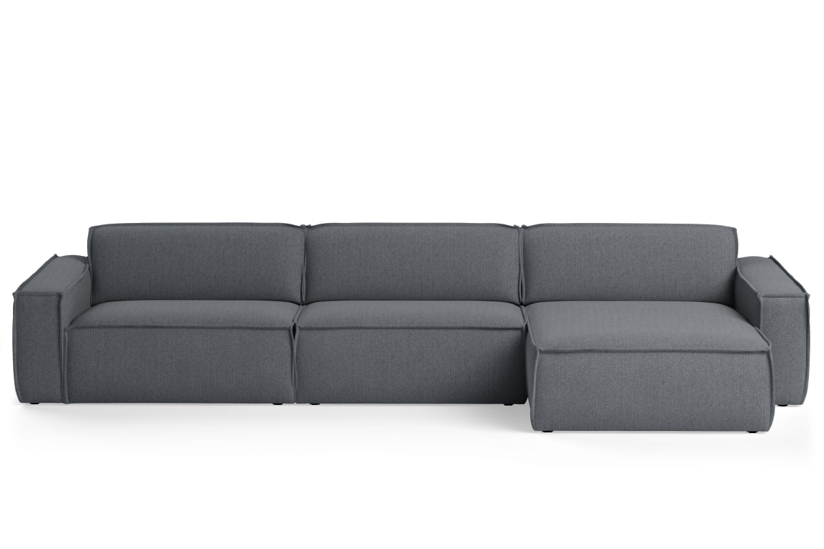 Modularer 5-Sitzer-Ecksofa rechts LUMO gepolstert