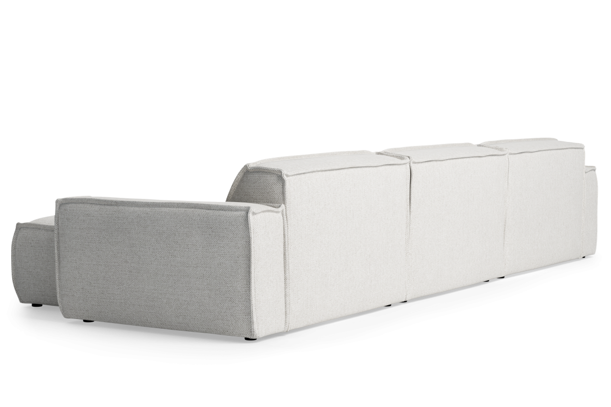 Modularer 5-Sitzer-Ecksofa rechts LUMO gepolstert