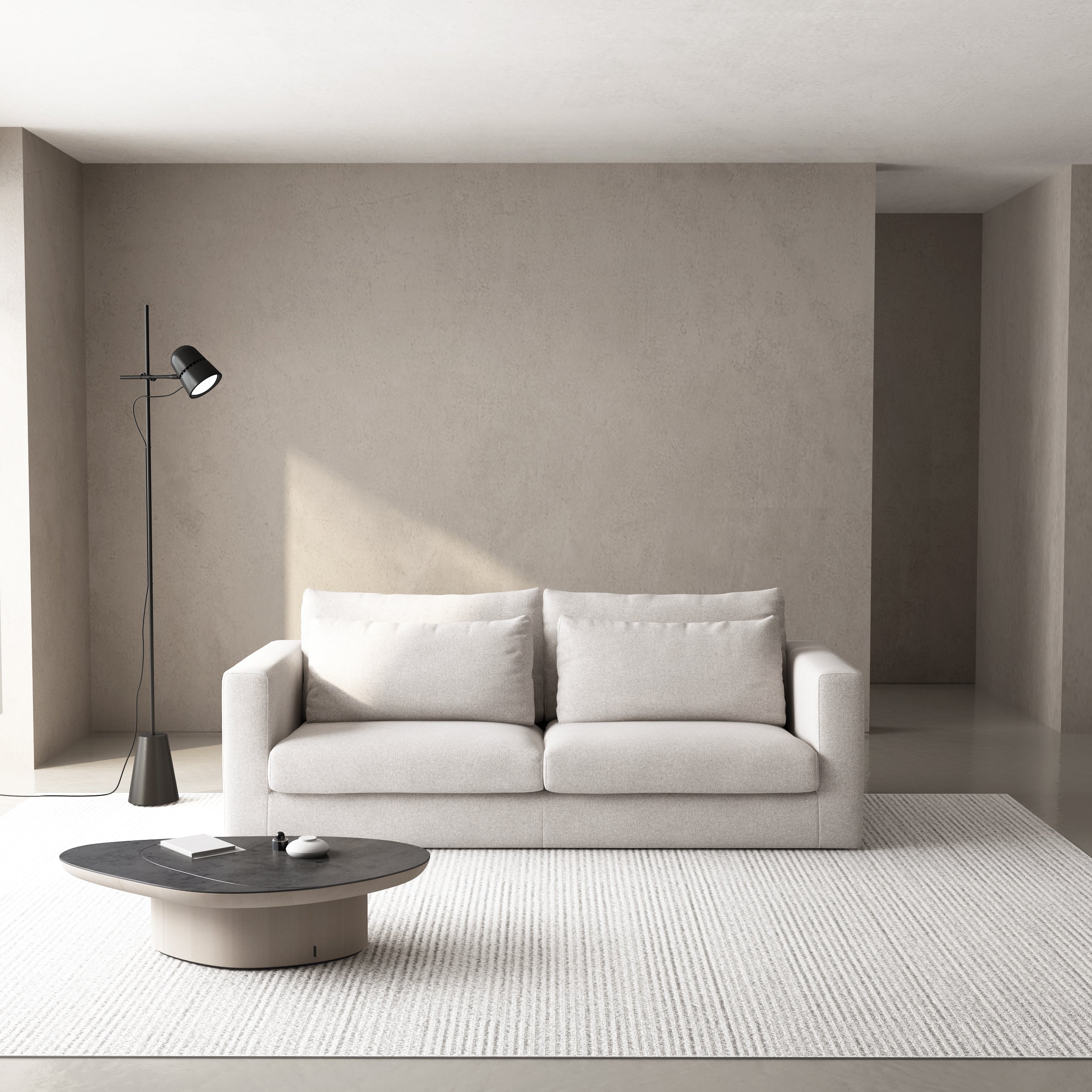 Sofa 3-sitzig NUVIA gepolstert