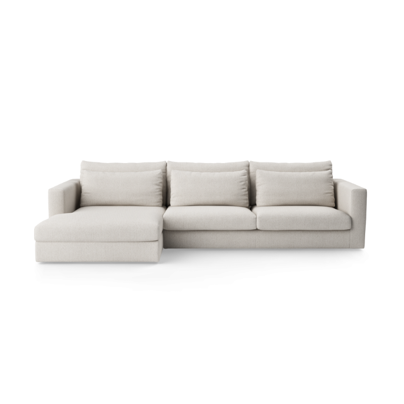 Modularer 3-Sitzer-Ecksofa links NUVIA gepolstert