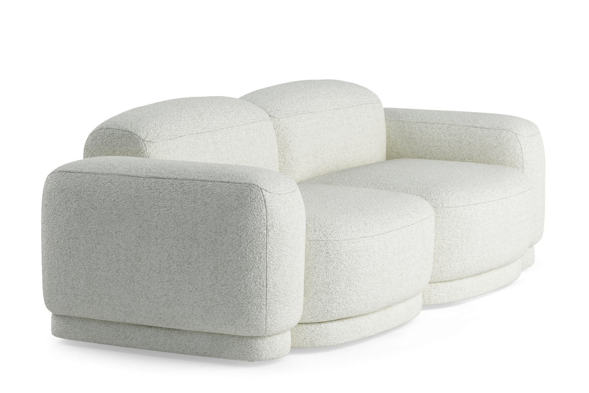 2-Seater Upholstered Modular Sofa REM