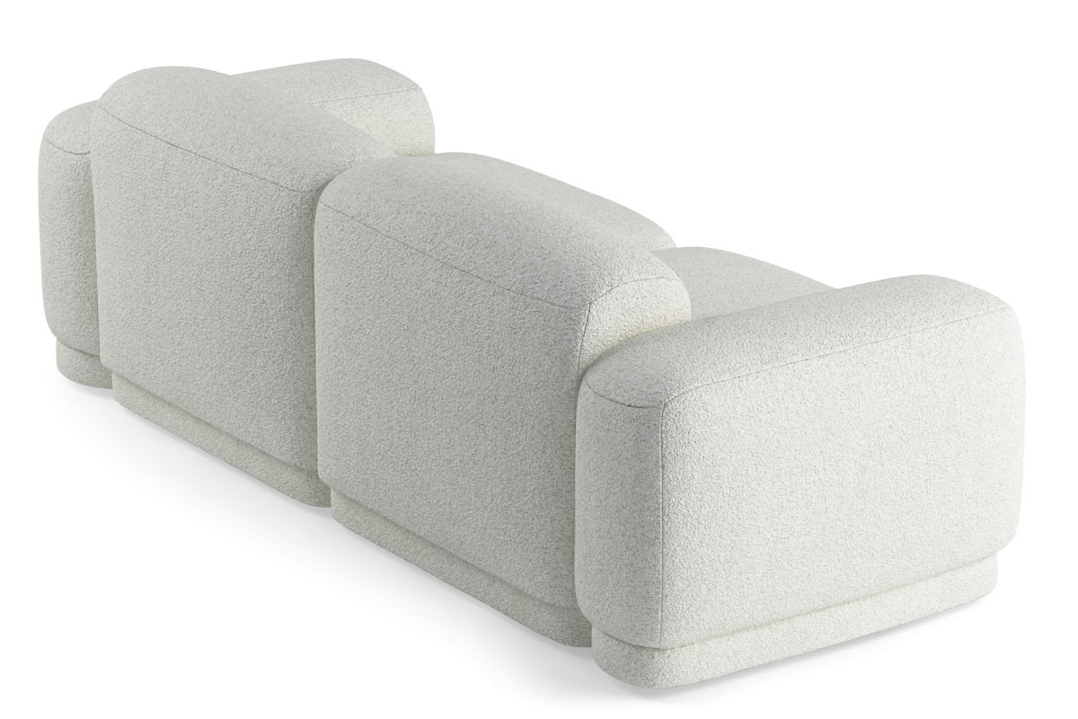 2-Seater Upholstered Modular Sofa REM