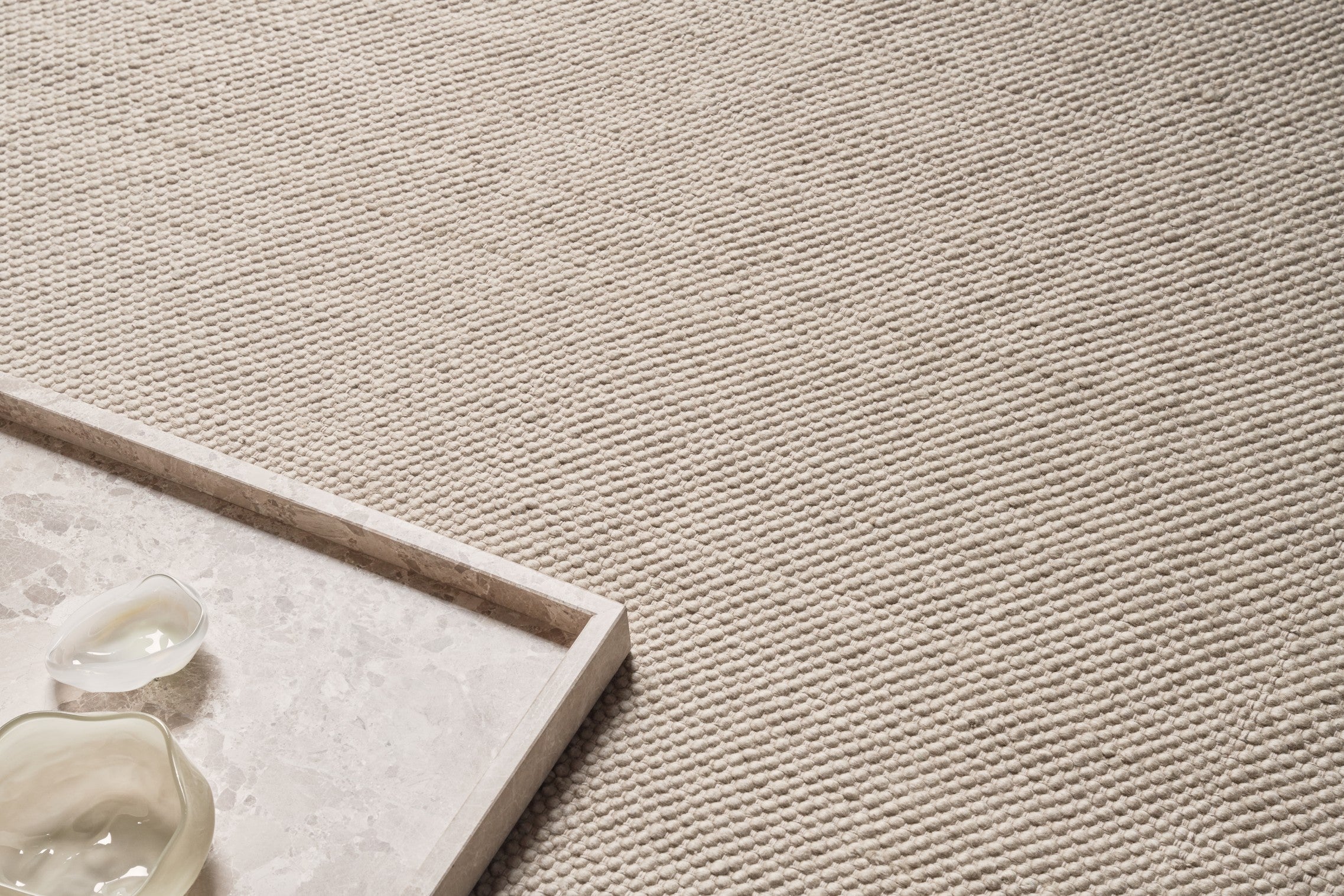 Teppich 143 beige Wolle