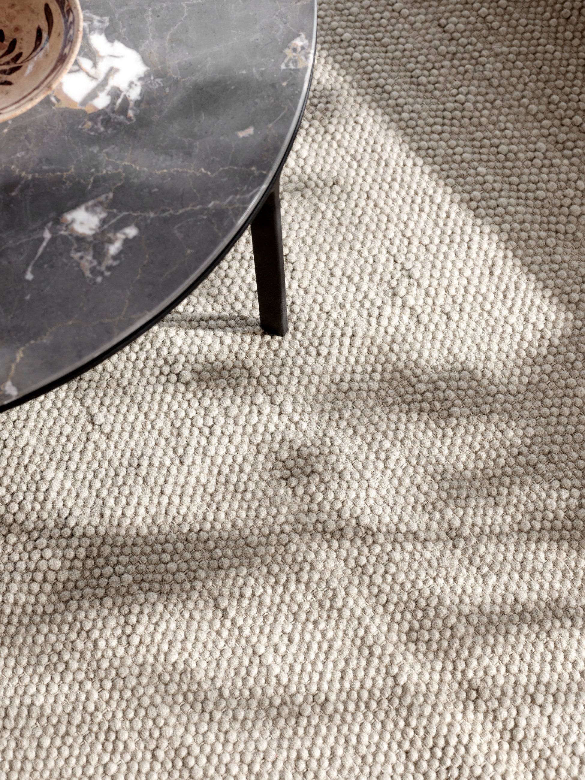 Teppich 143 beige Wolle