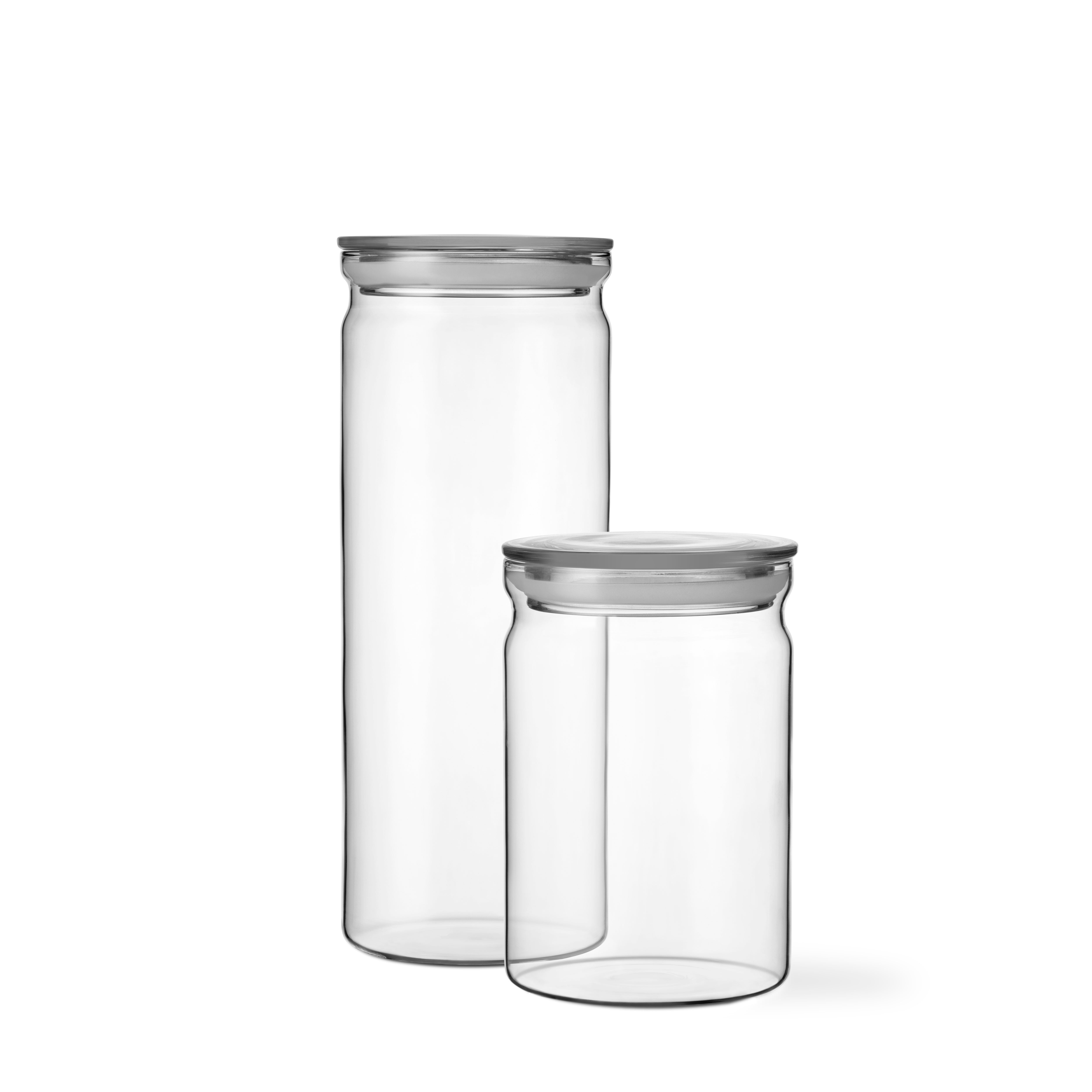 Glasbehälter mit Deckel VIPP transparent
