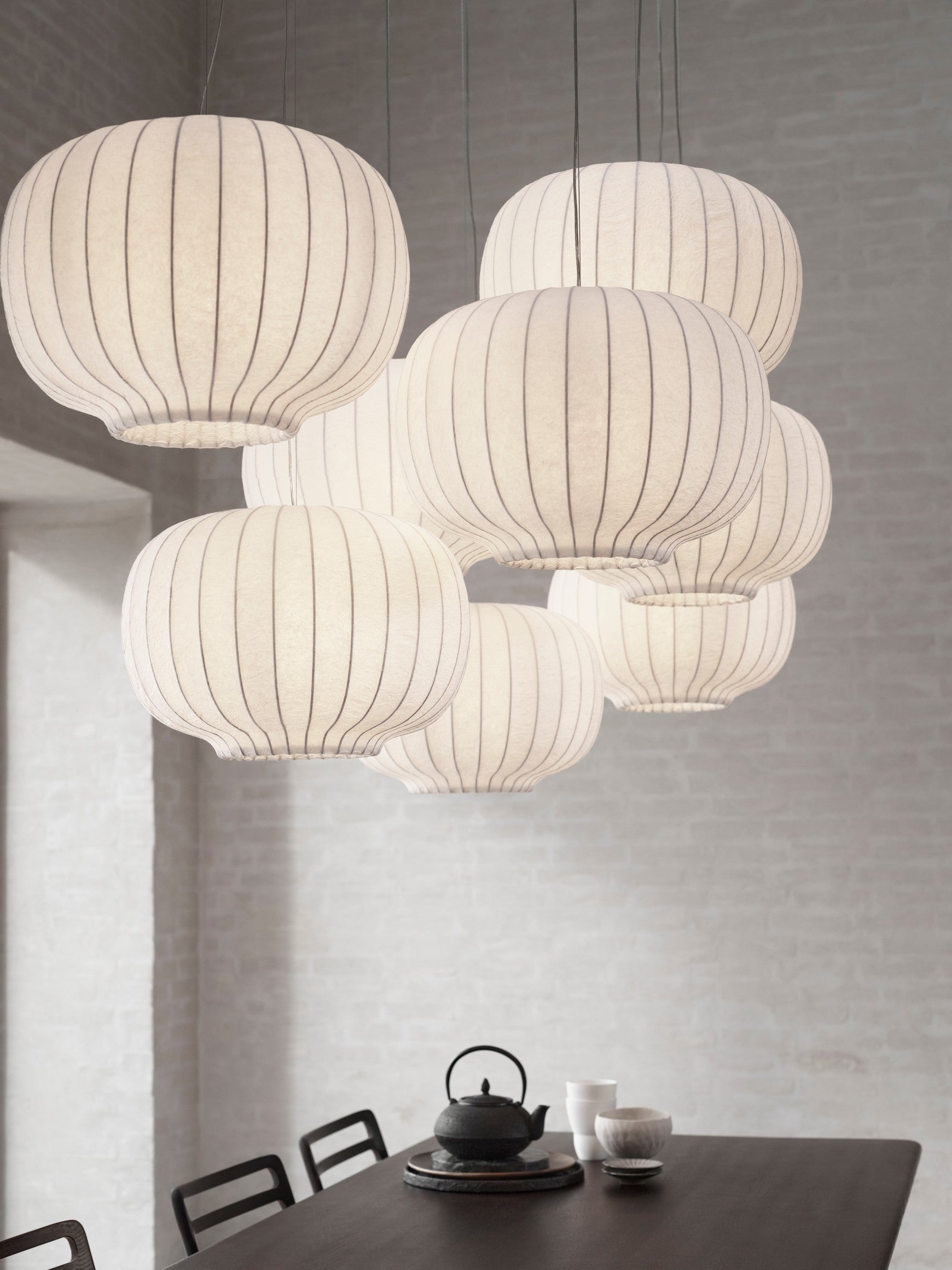 Hanging Lamp 586 Paper Shade