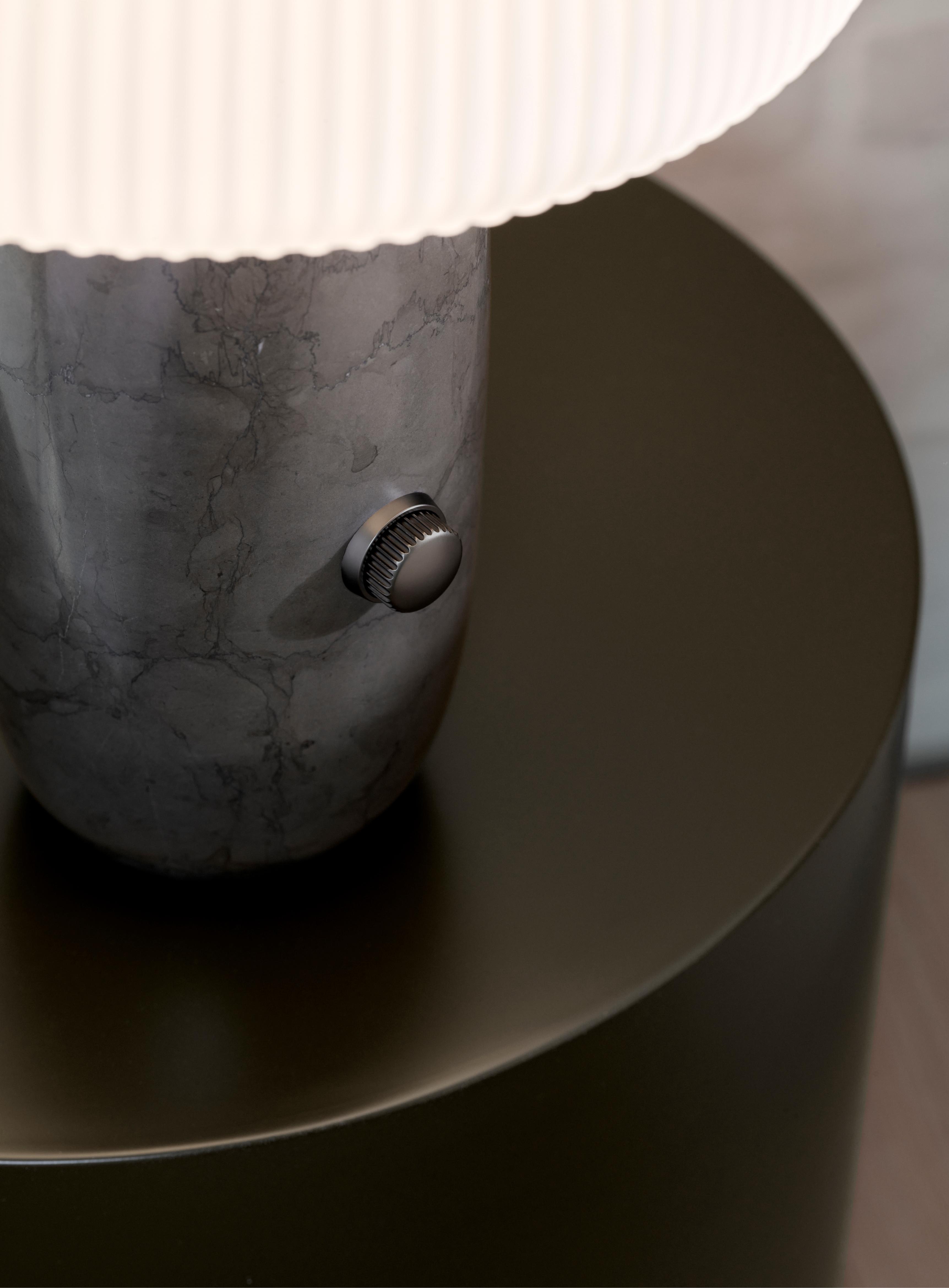 Tischlampe SCULPTURE grauer Marmor