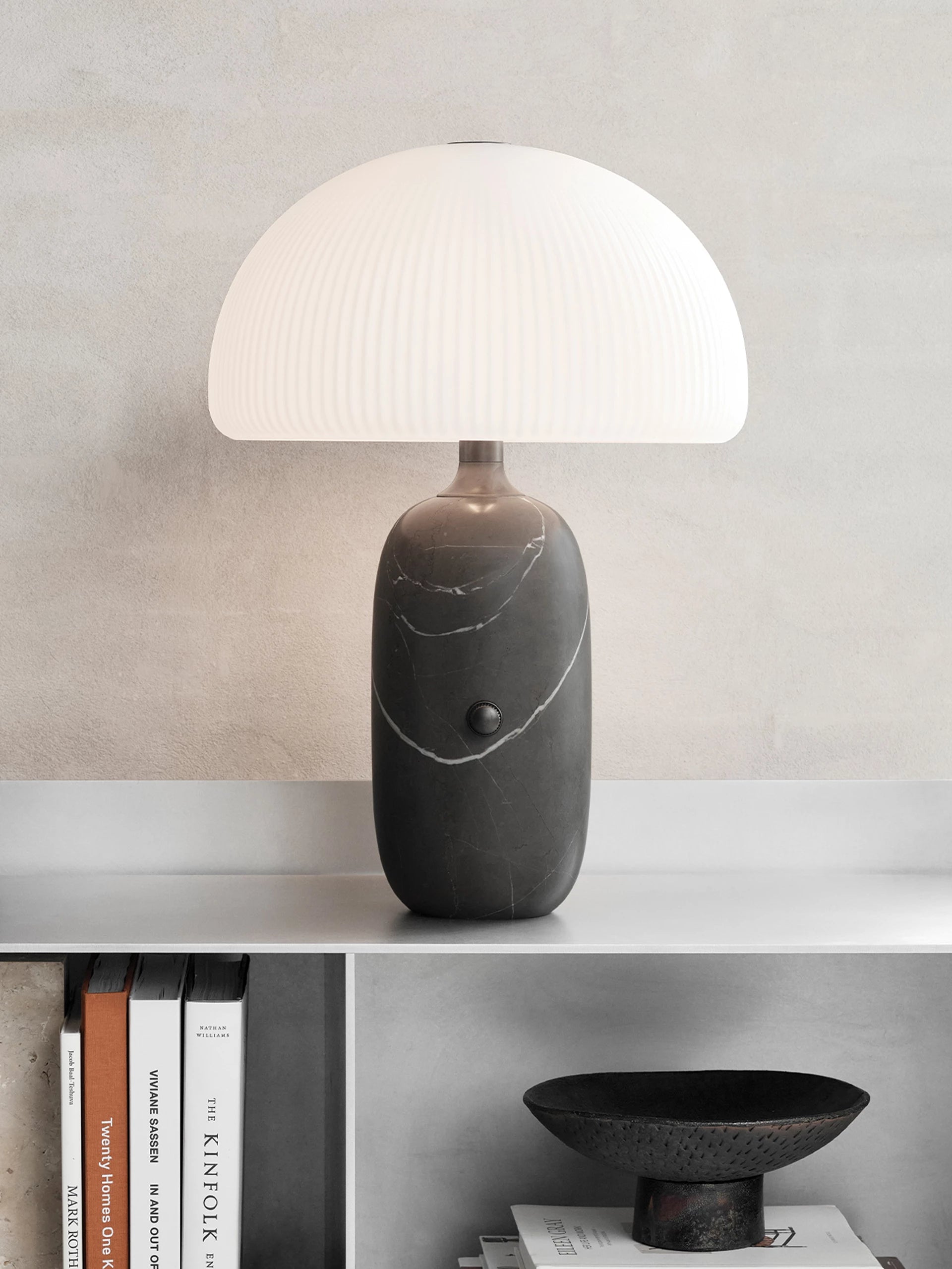 Tischlampe SCULPTURE grauer Marmor