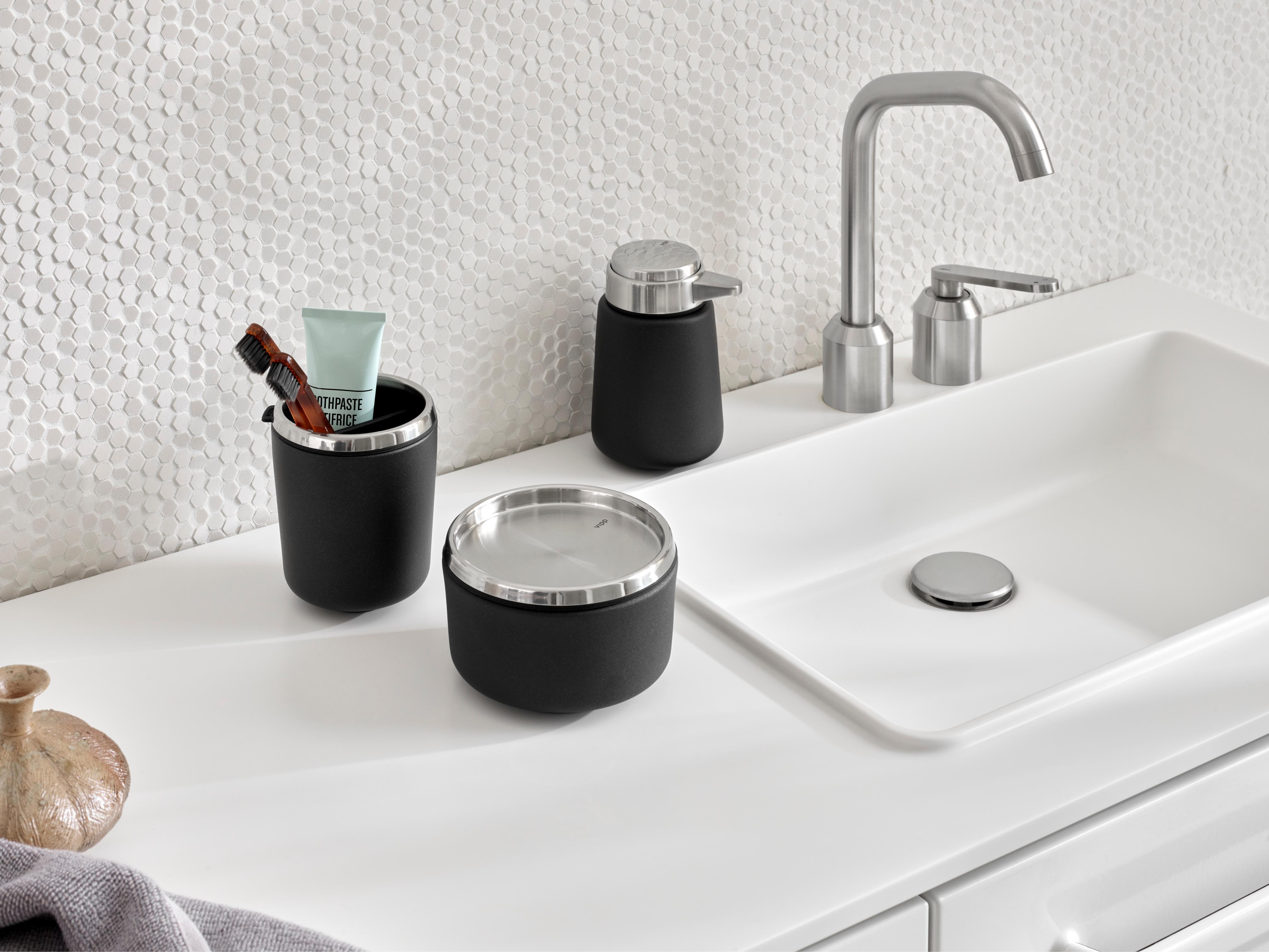 VIPP Steel Toothbrush Holder