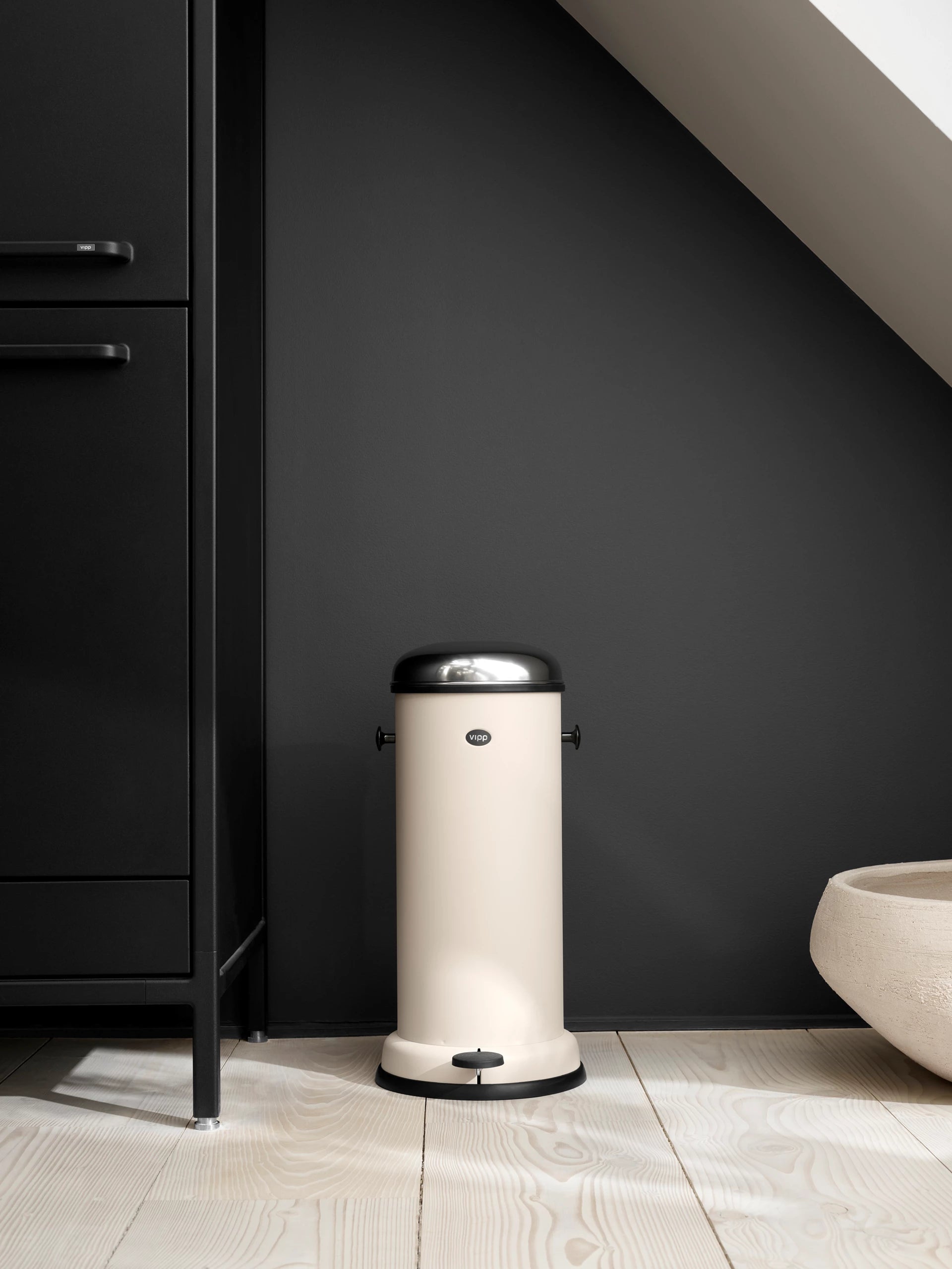 Kosz na śmieci PEDAL BIN beżowy