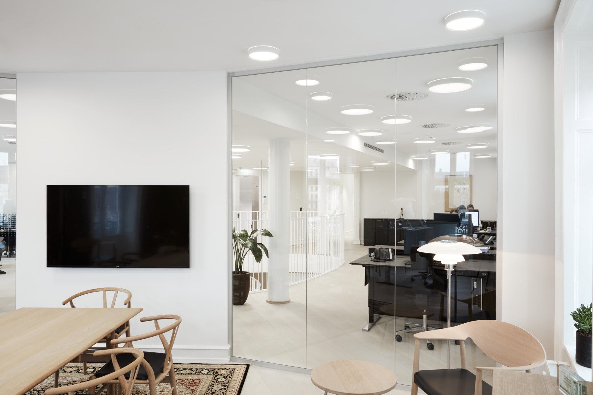 Deckenleuchte LP SLIM ROUND SEMI-RECESSED weiß