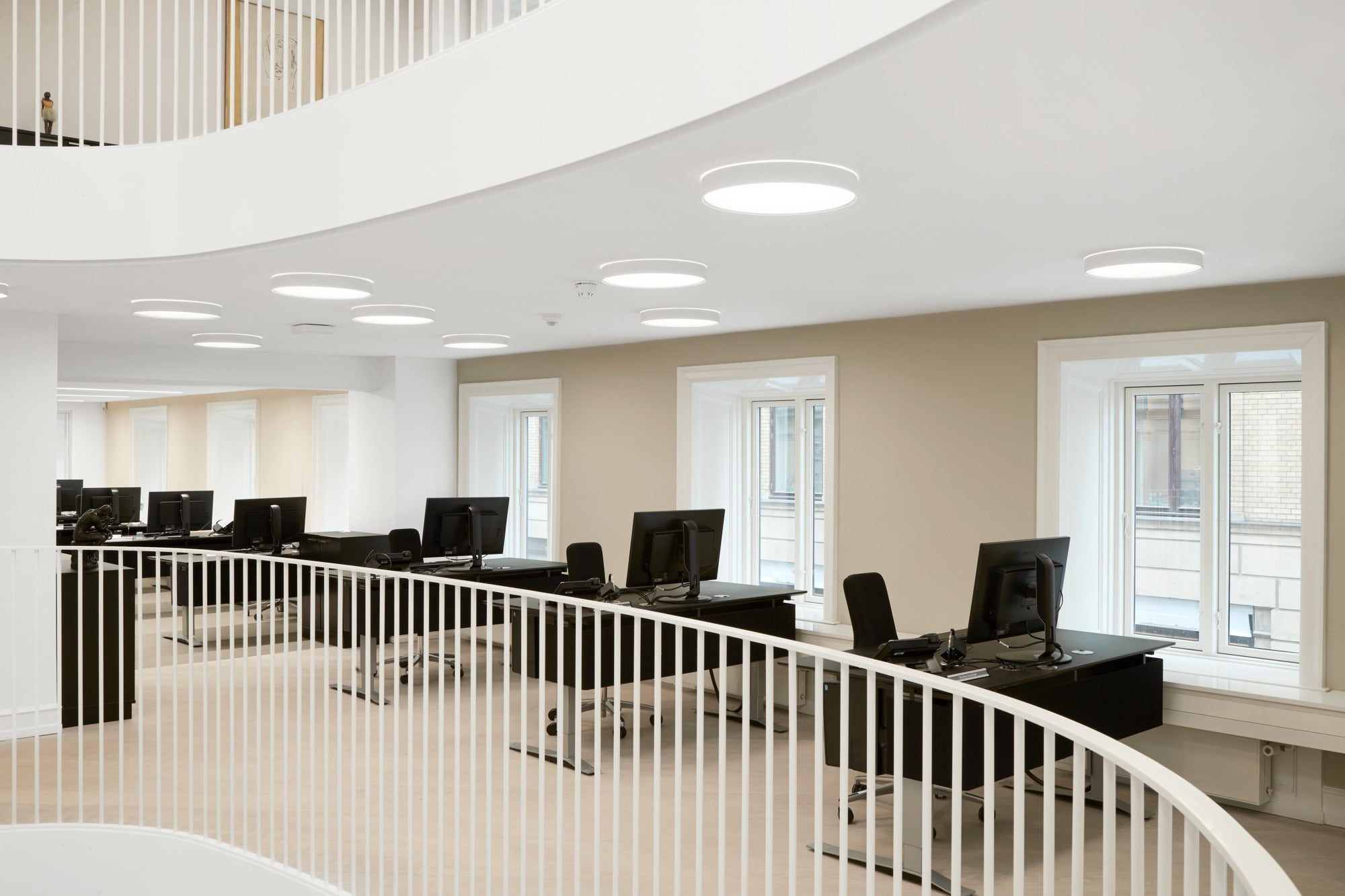 Deckenleuchte LP SLIM ROUND SEMI-RECESSED weiß