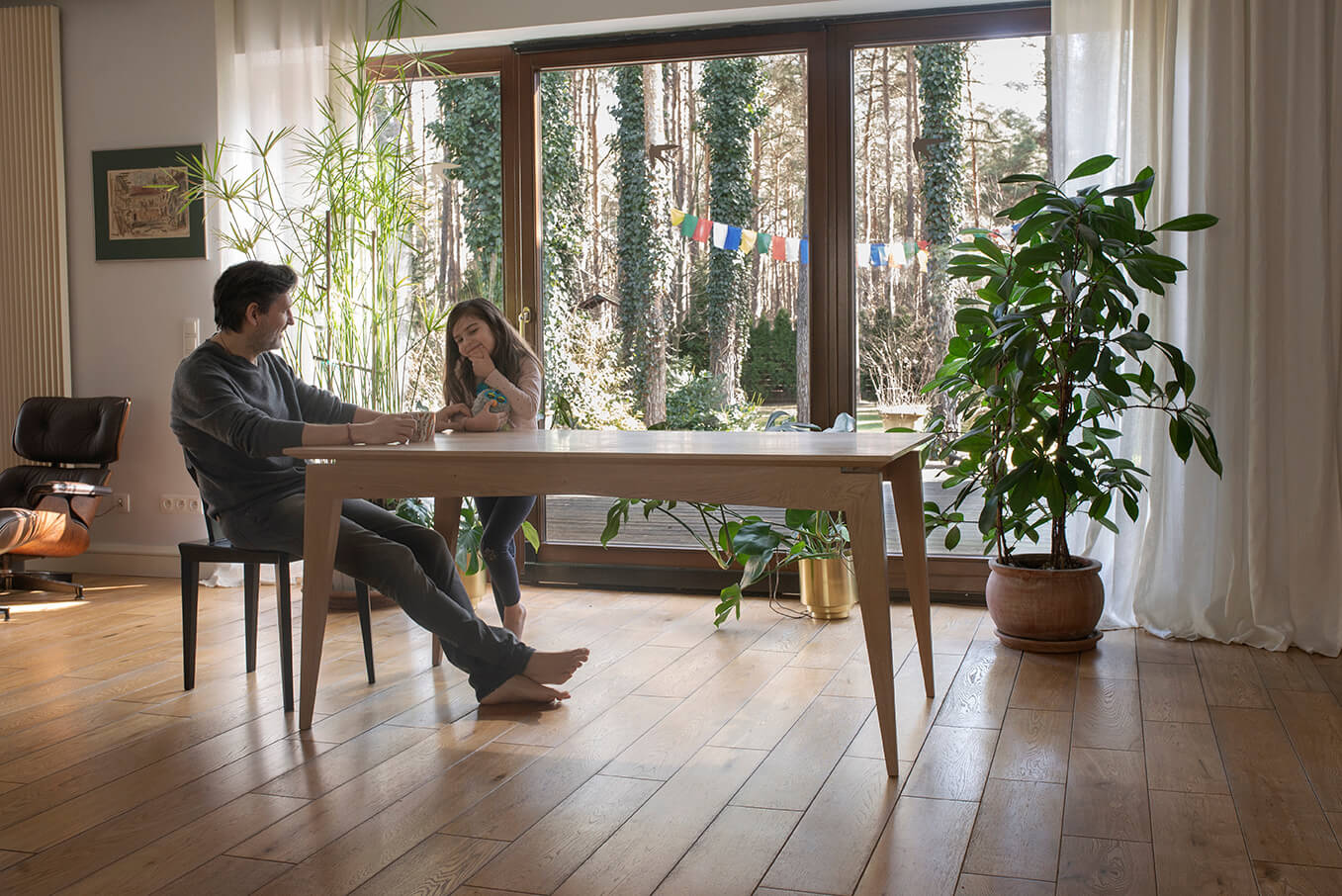 WIDEN extendable table natural oak