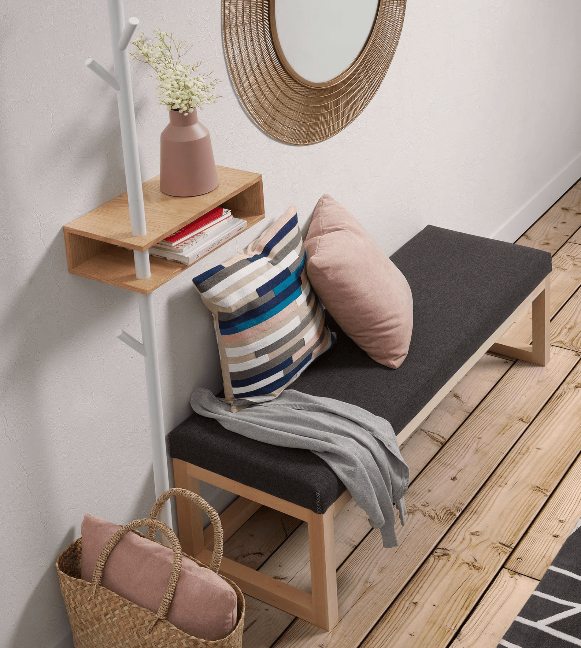 Wieszak ścienny BENNY biały – Kave Home