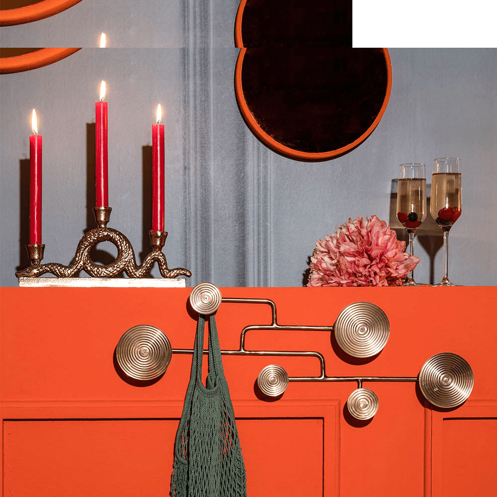 Wieszak ścienny HYPNOTISING mosiądz Bold Monkey    Eye on Design