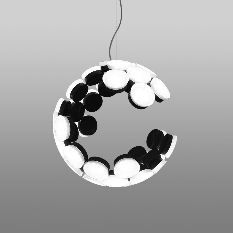 SCOPAS pendant lamp white with black