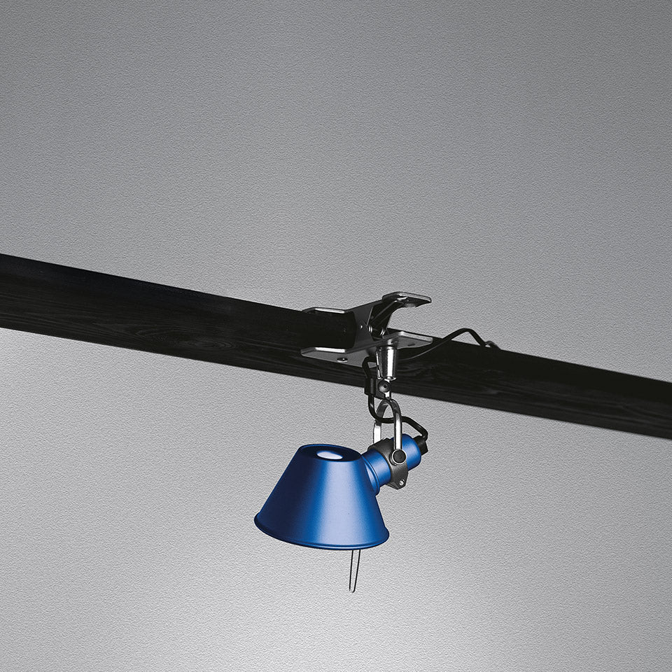 Klemmlampe TOLOMEO PINZA MICRO blau