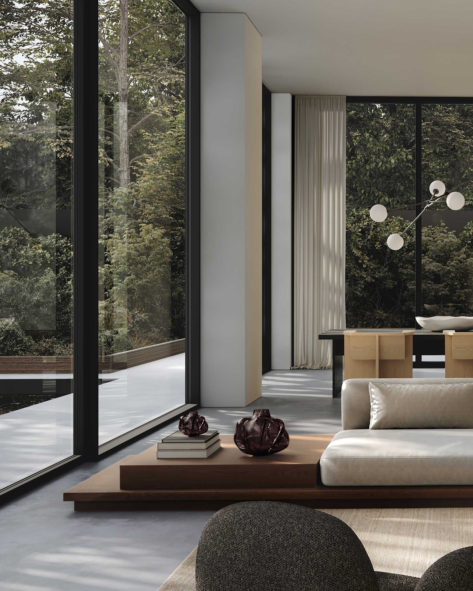 The vase is attracted to brown glass