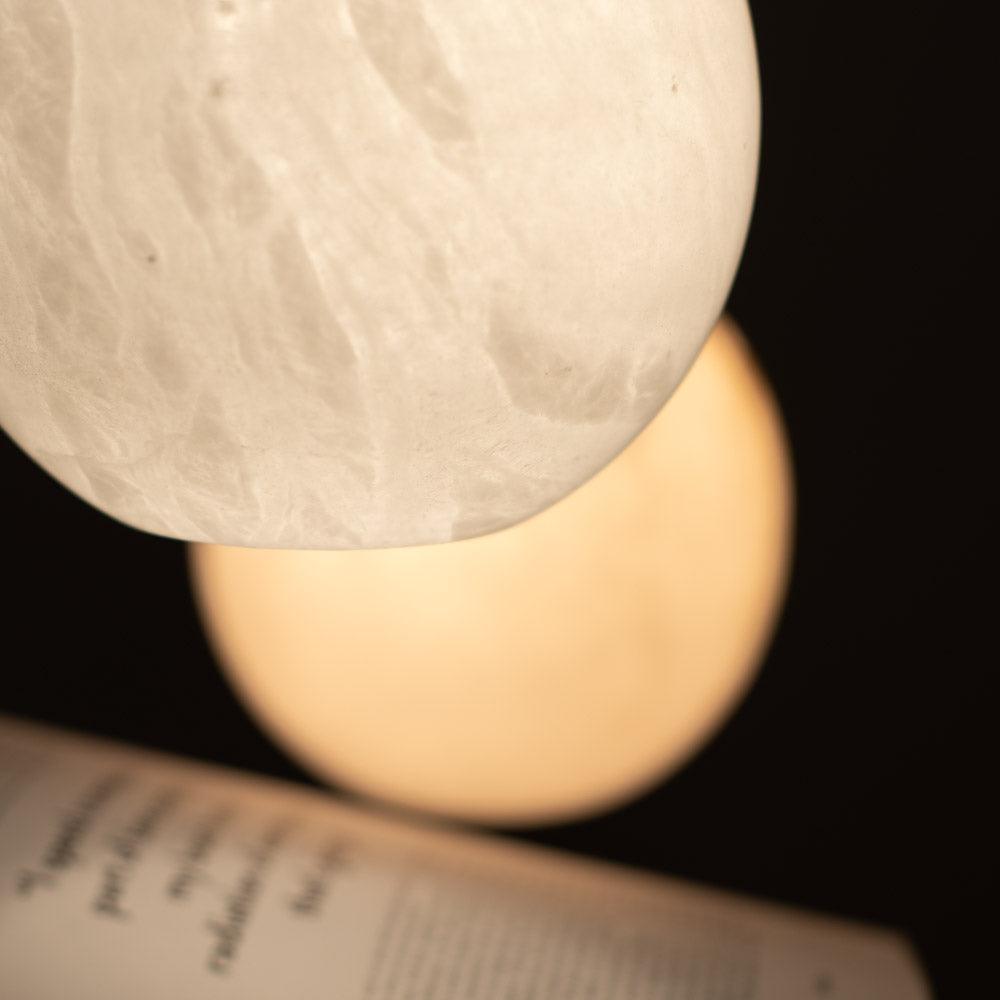 Żyrandol alabastrowy SELENE nikiel Embassy Interiors    Eye on Design