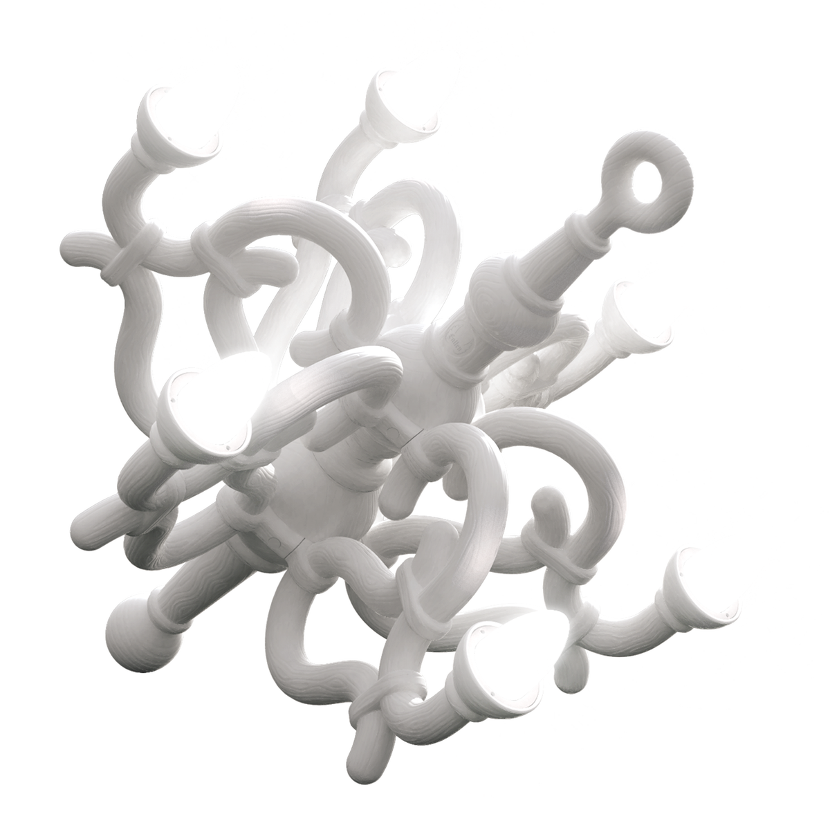 Lampa FALLEN CHANDELIER XL biały Qeeboo    Eye on Design