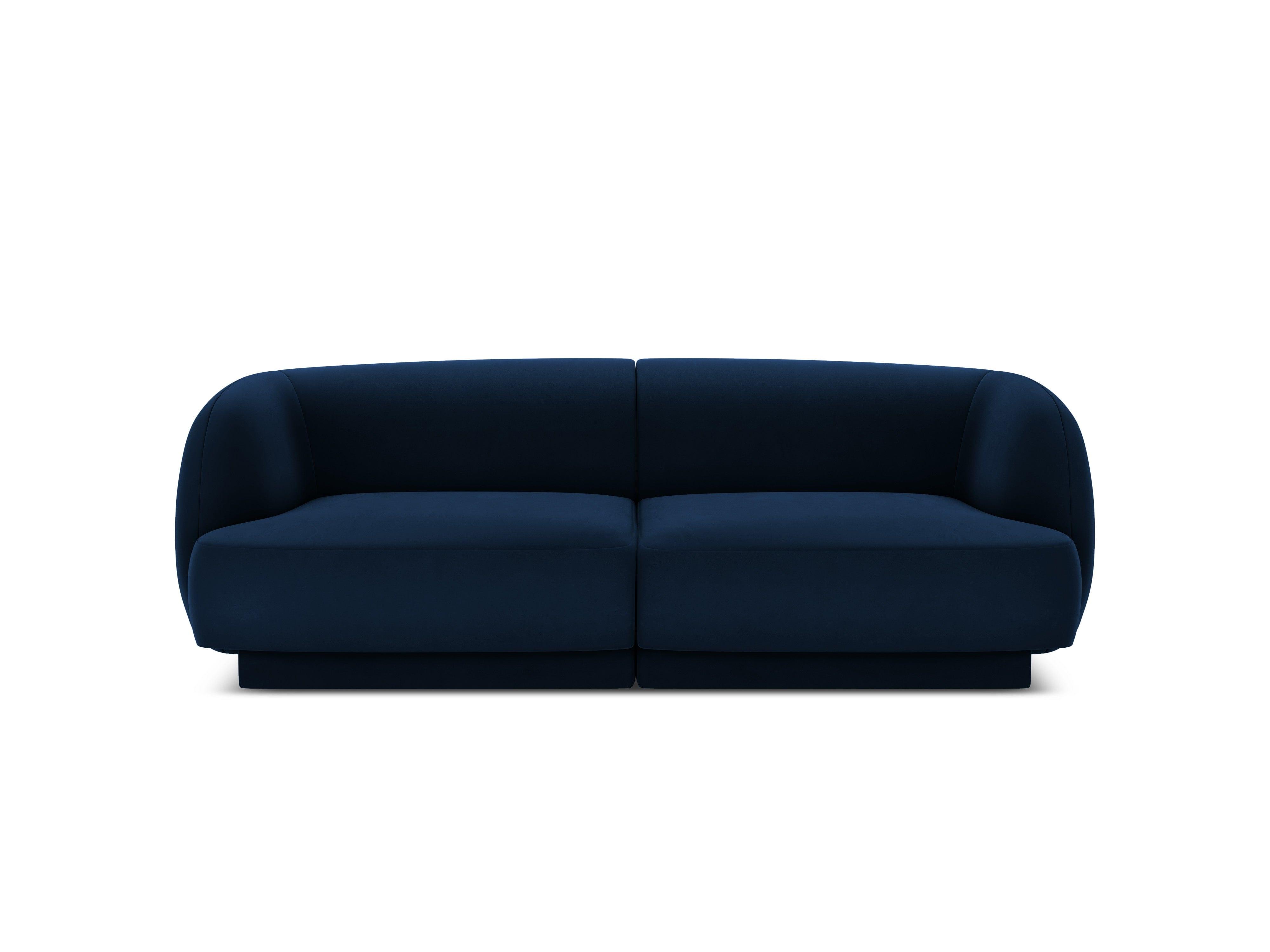 Sofa aksamitna 2-osobowa MILEY granat królewski Micadoni    Eye on Design