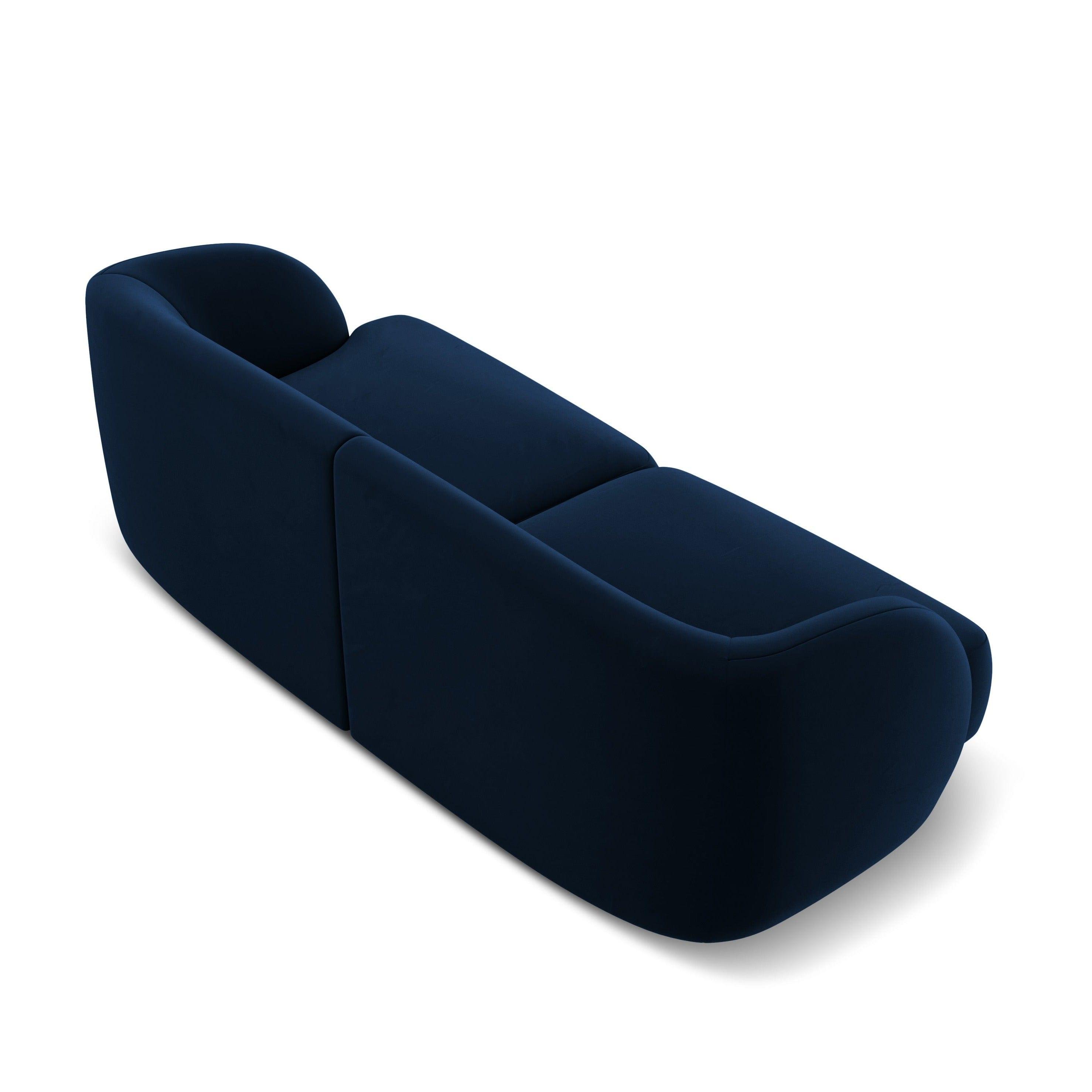 Sofa aksamitna 2-osobowa MILEY granat królewski Micadoni    Eye on Design