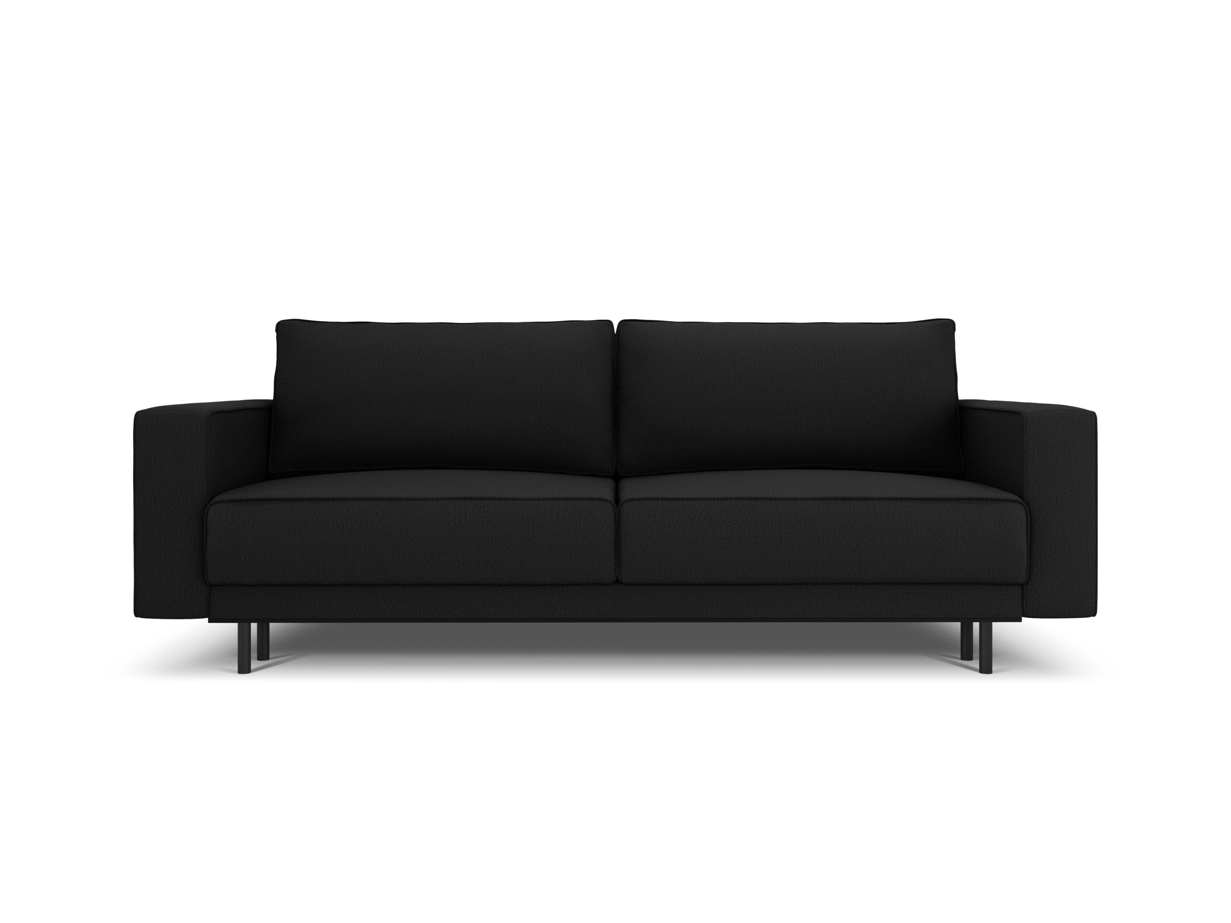 Sofa z funkcją spania CARO czarny Micadoni    Eye on Design