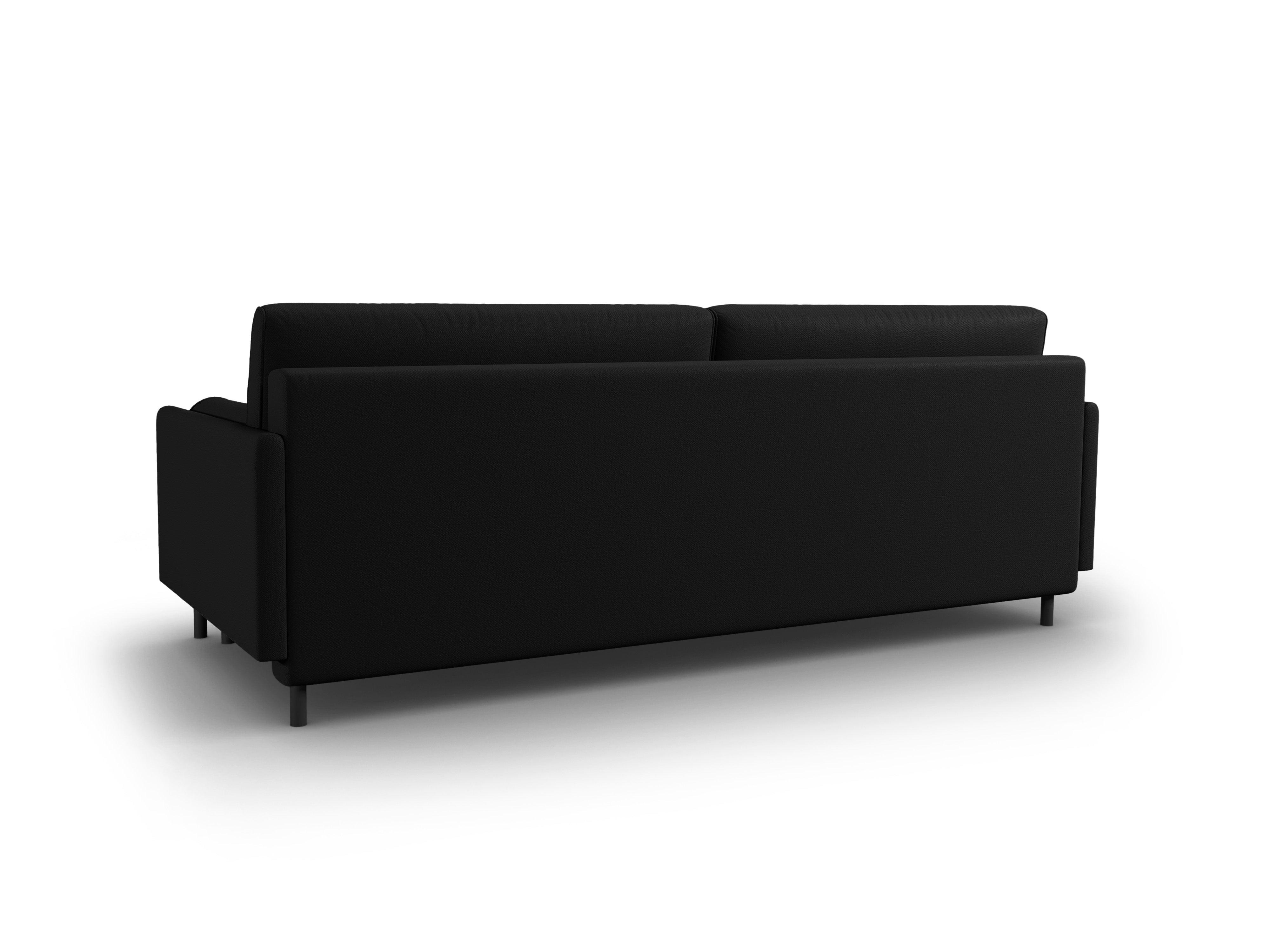 Sofa z funkcją spania SCOTT czarny Micadoni    Eye on Design