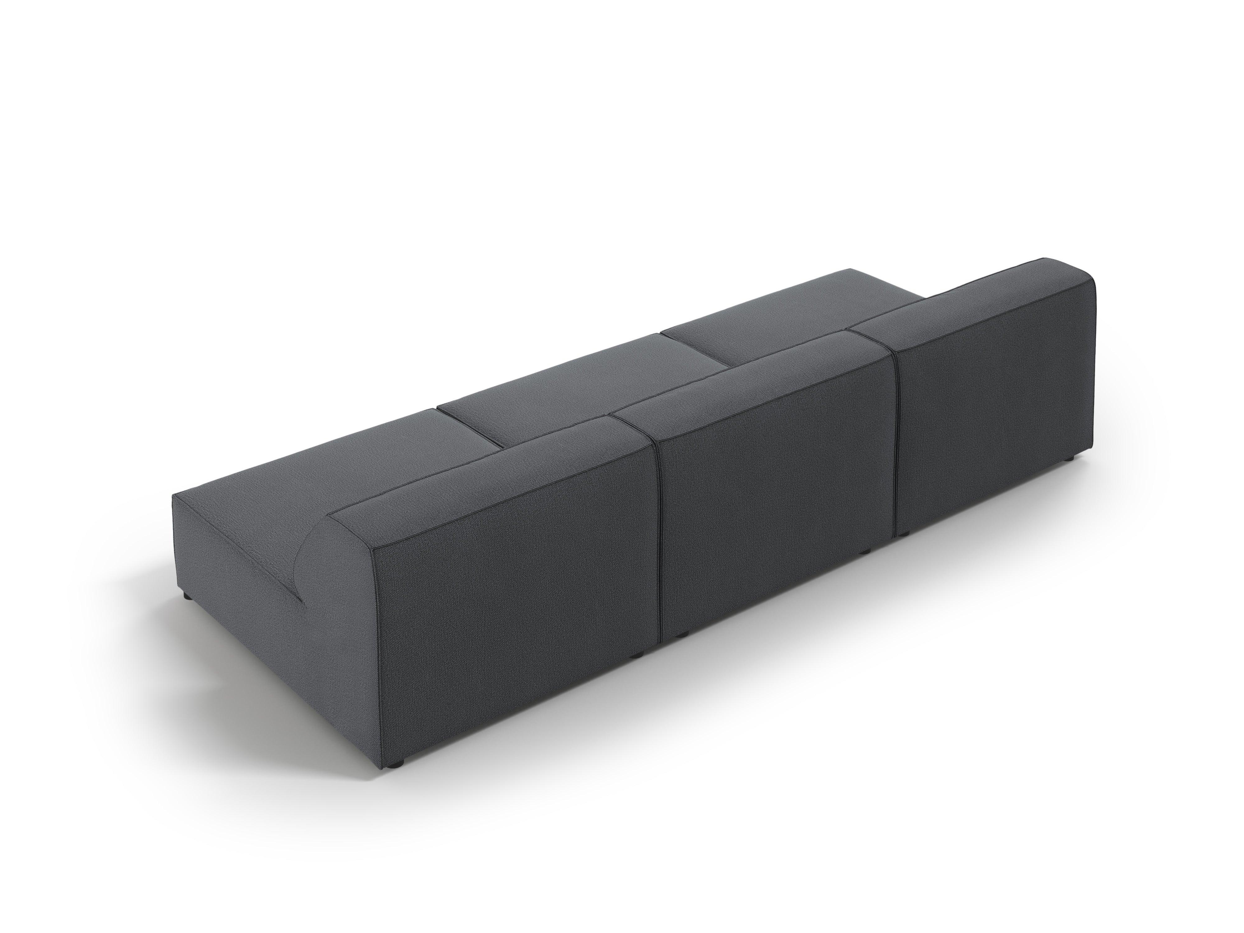 Sofa 3-osobowa otwarta JODIE ciemnoszary Micadoni    Eye on Design