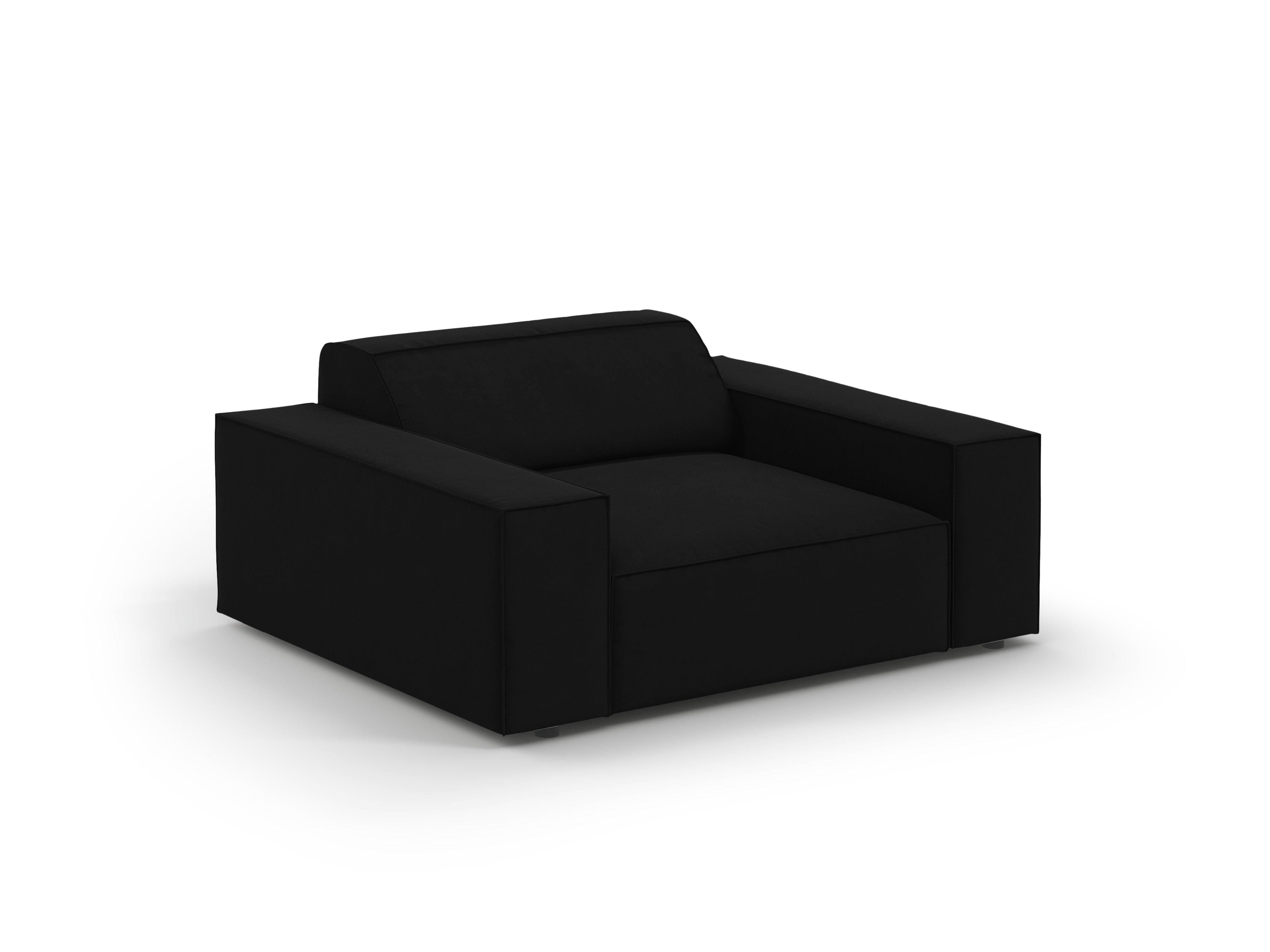 Fotel aksamitny JODIE czarny Micadoni    Eye on Design