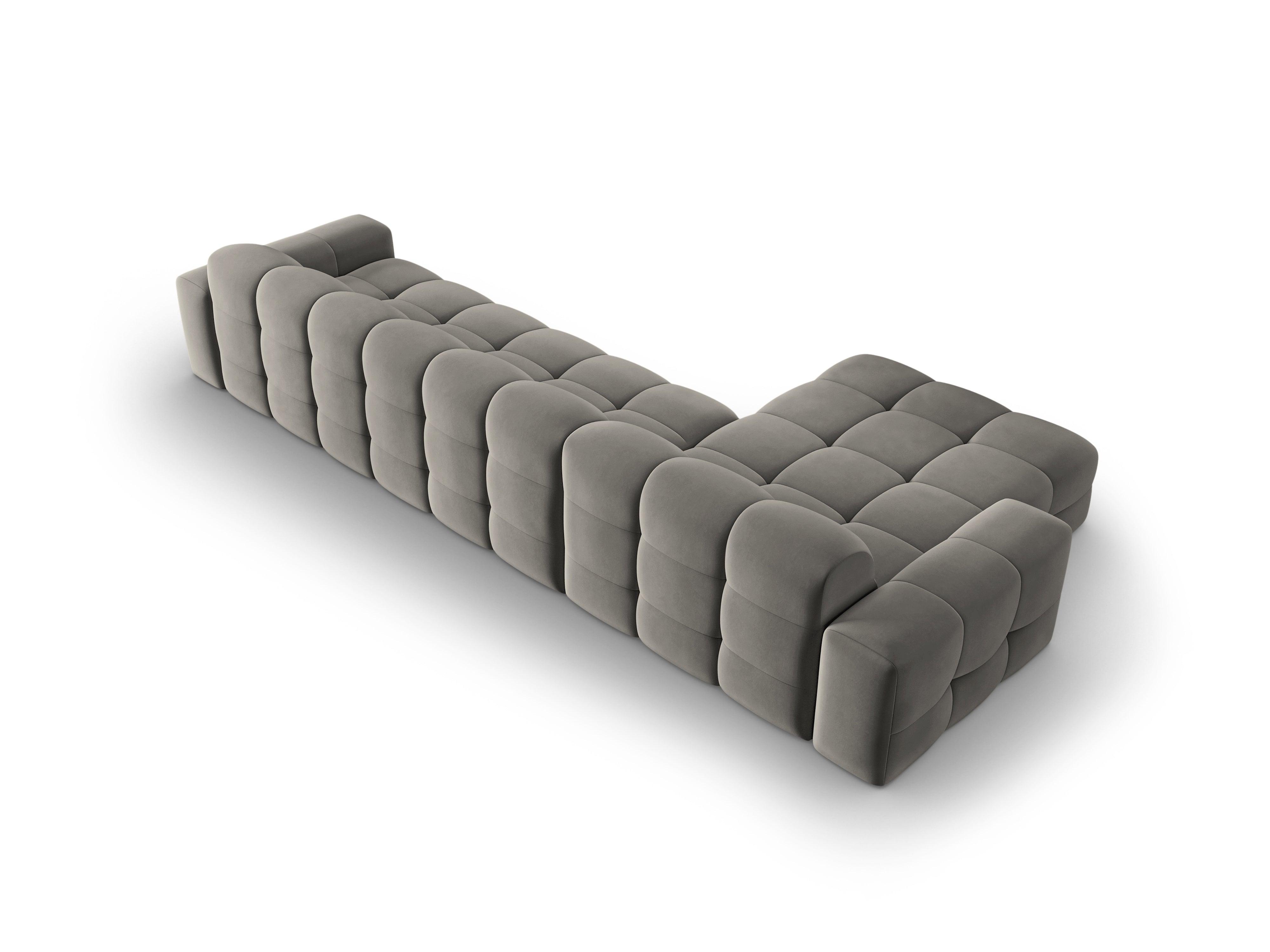 Narożnik lewostronny 5-osobowy KENDAL szary Micadoni    Eye on Design