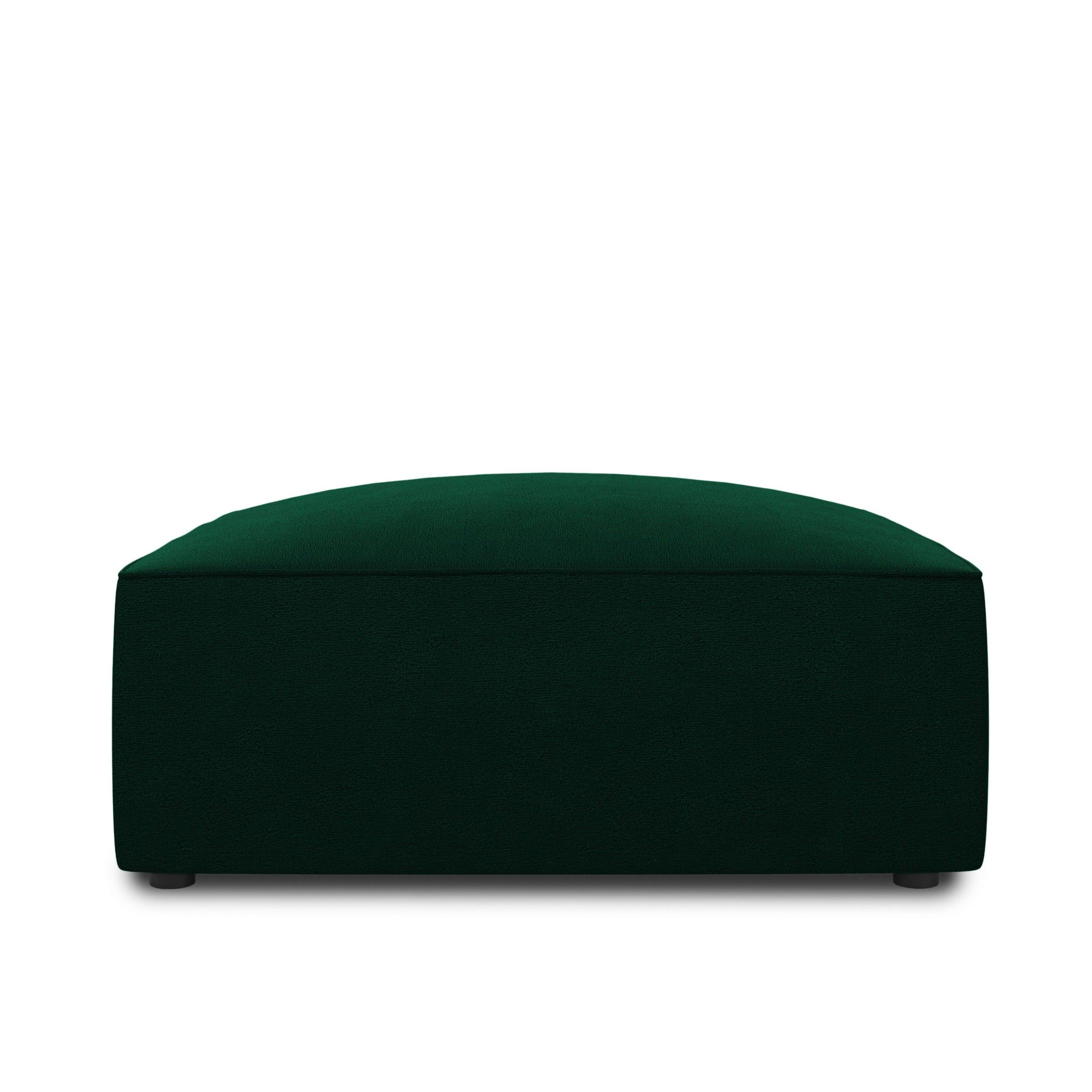 Puf aksamitny RUBY butelkowa zieleń Micadoni    Eye on Design