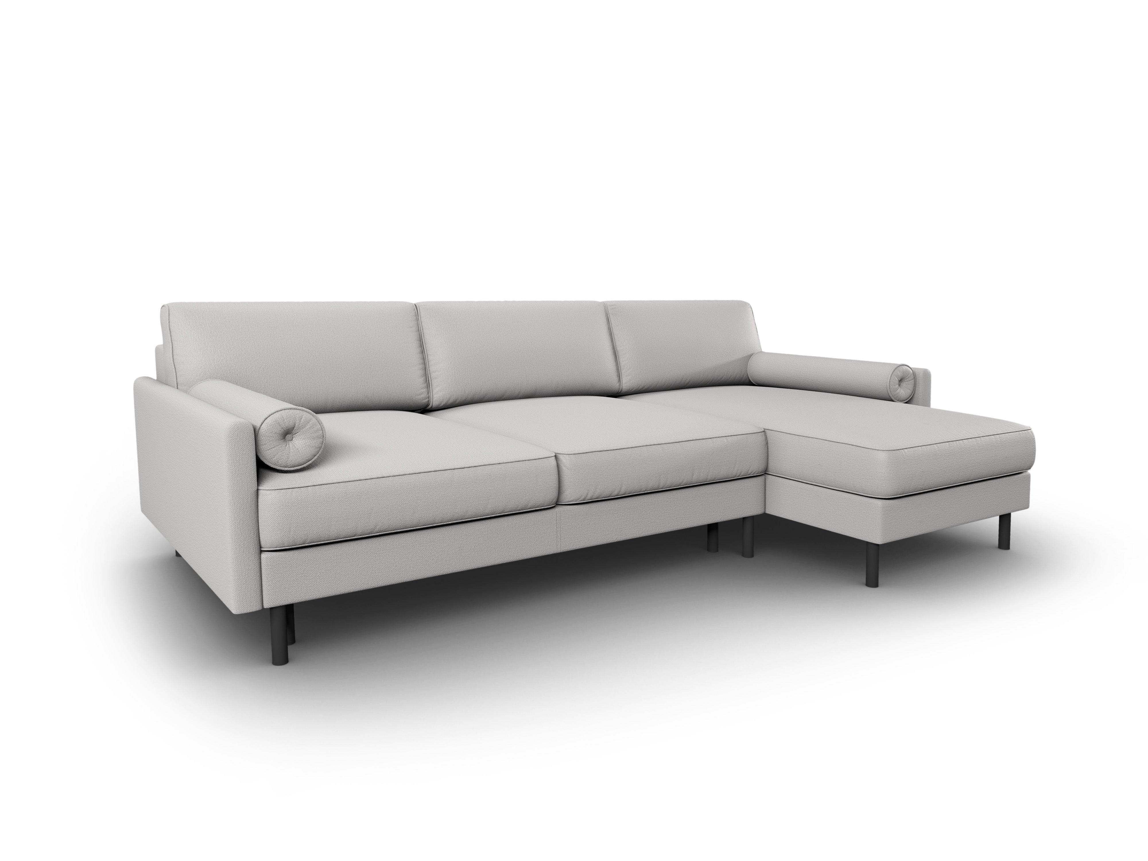 Narożnik prawostronny z funkcją spania SCOTT jasnoszary Micadoni    Eye on Design