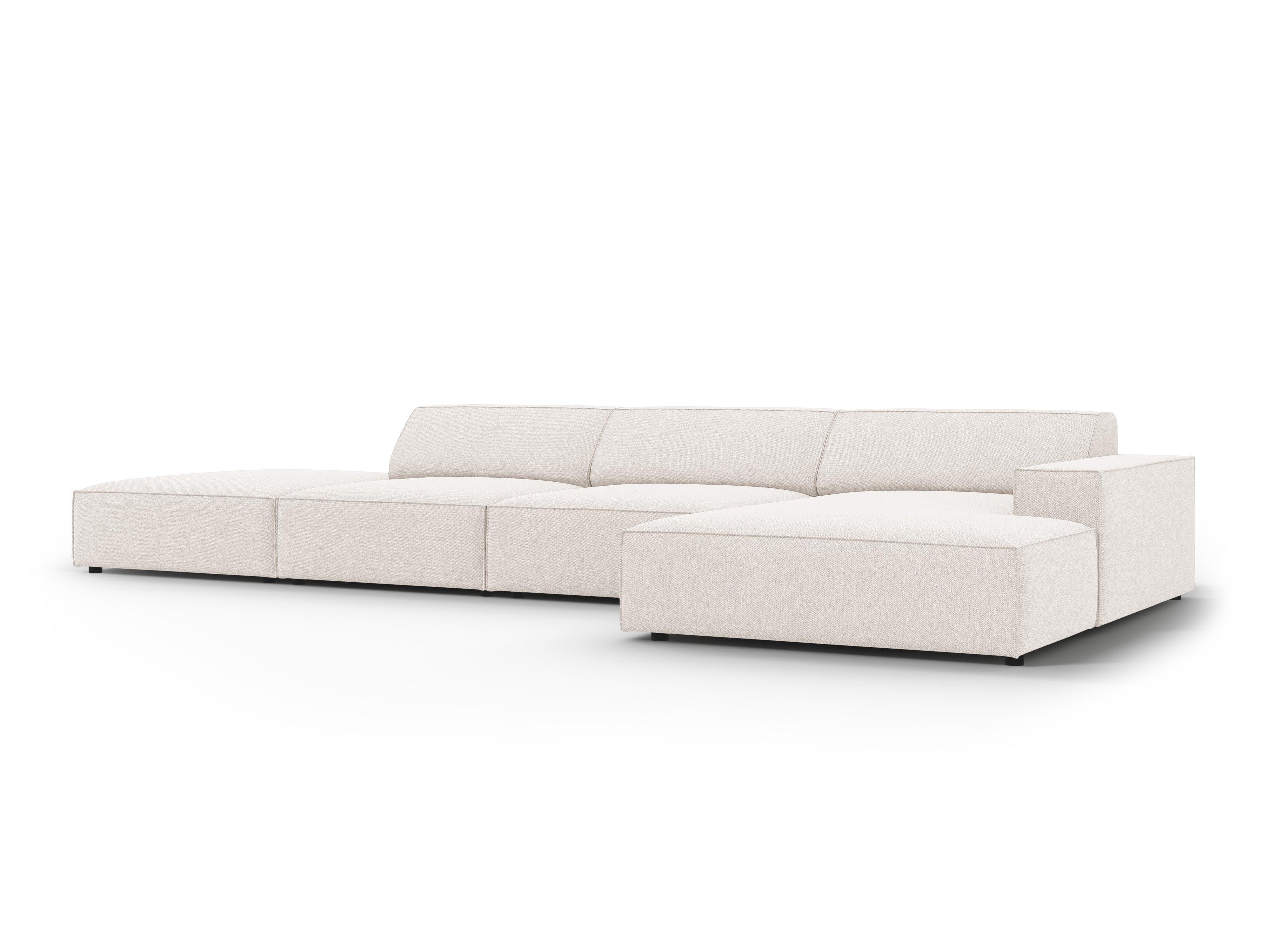 Narożnik prawostronny 5-osobowy JODIE jasnobeżowy Micadoni    Eye on Design